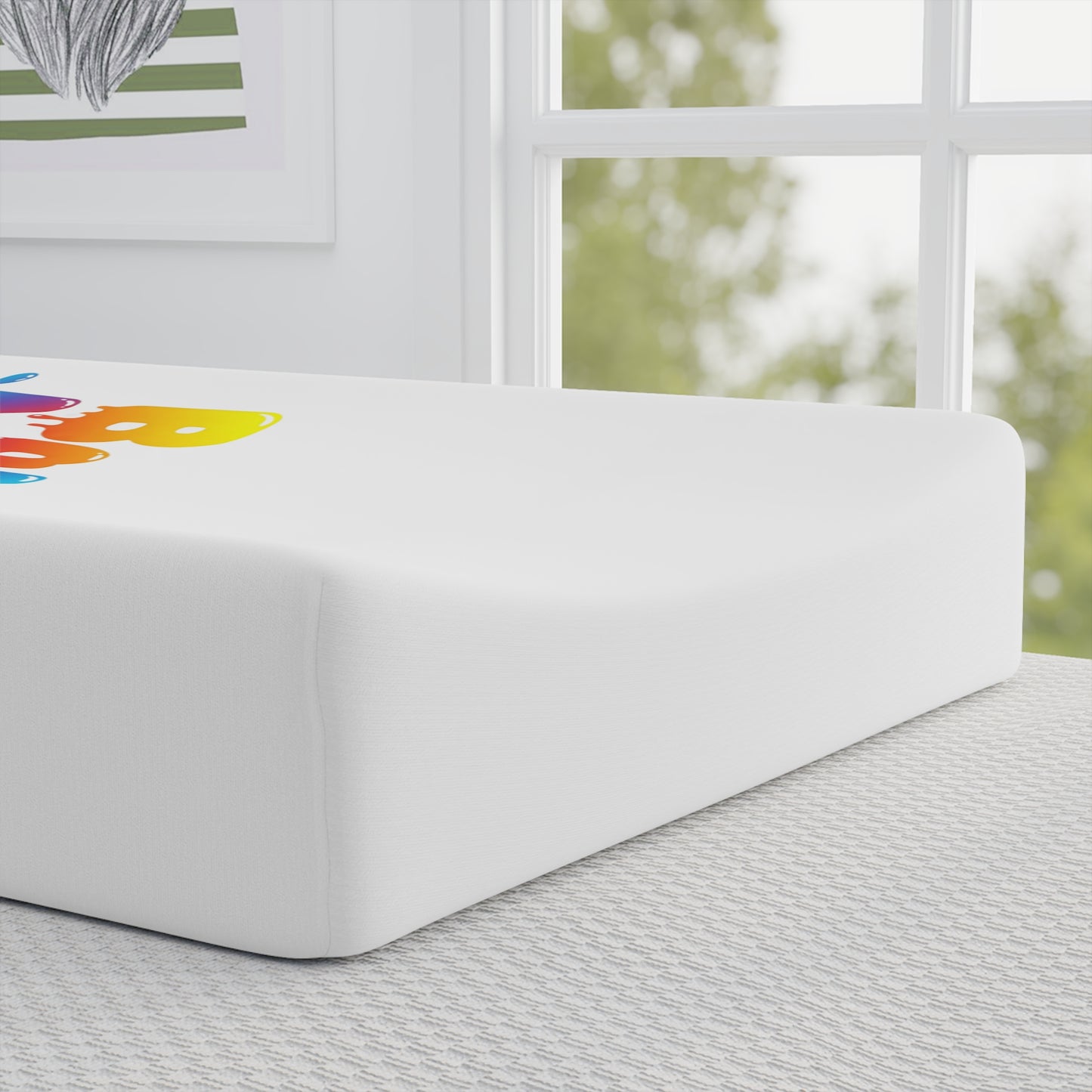 Baby Mess Changing Pad Cover – Colorful, Soft & Made for the Chaos