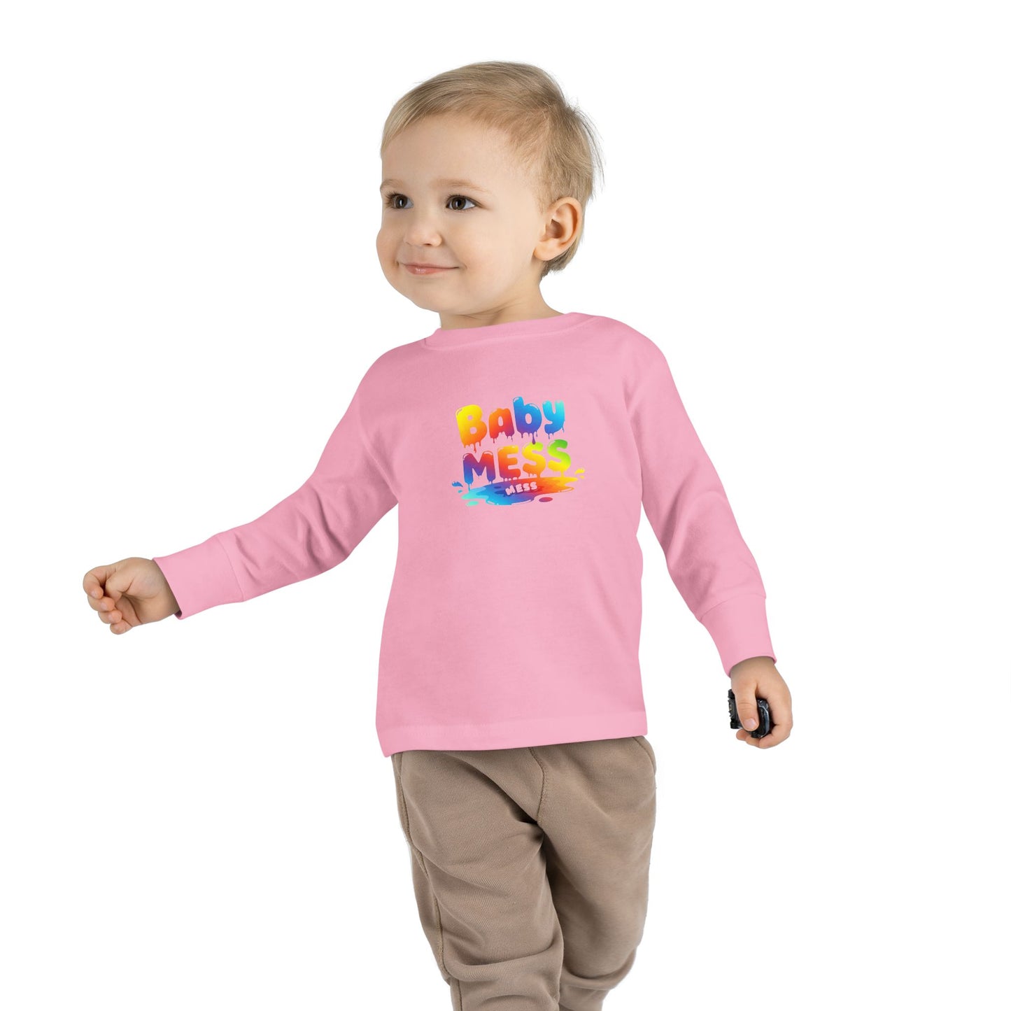 Baby Mess Long Sleeve Tee – Colorfully Chaotic & Cute