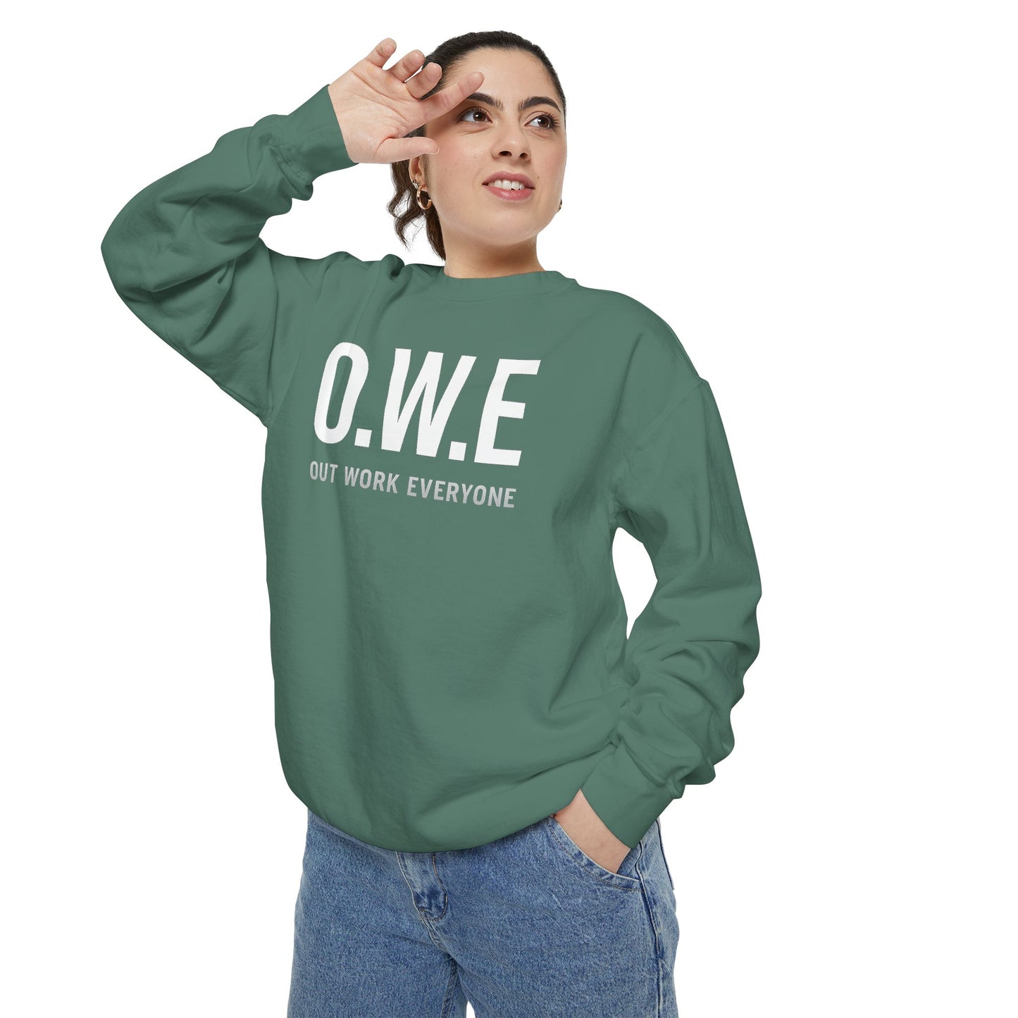 O.W.E. Women’s Sweatshirt – Streetwear Violet Edition