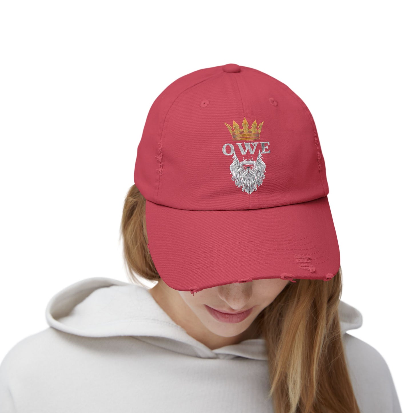 OWE Distressed Cap – Worn In. Dialed In. Outworking Everyone.*