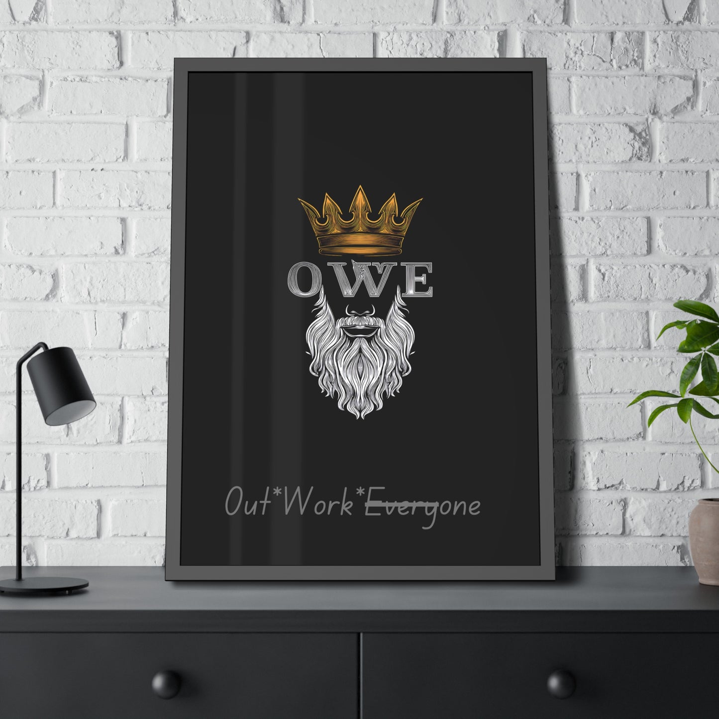 OWE Framed Poster – Mindset on the Wall, Legacy in Motion*