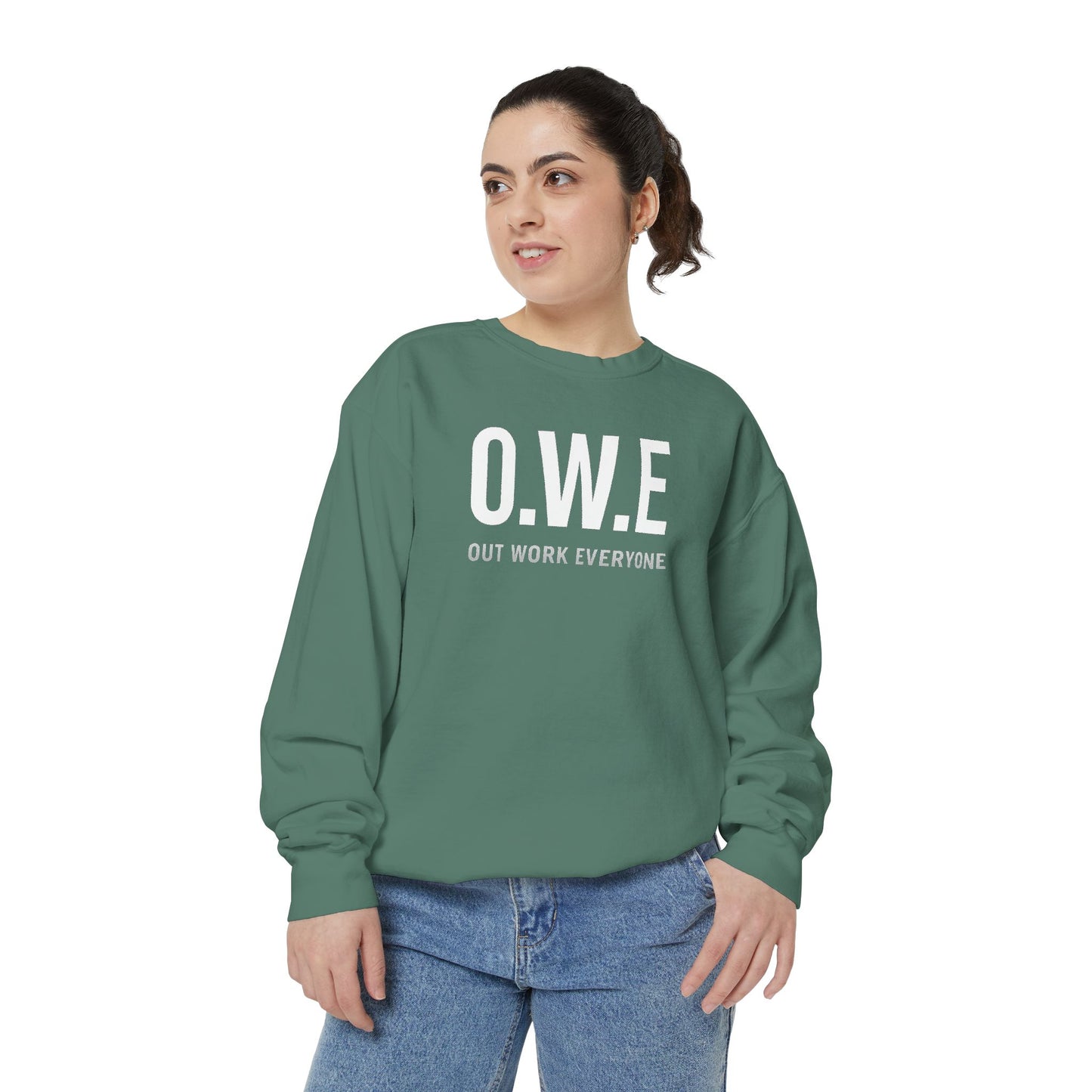 O.W.E. Women’s Sweatshirt – Streetwear Violet Edition
