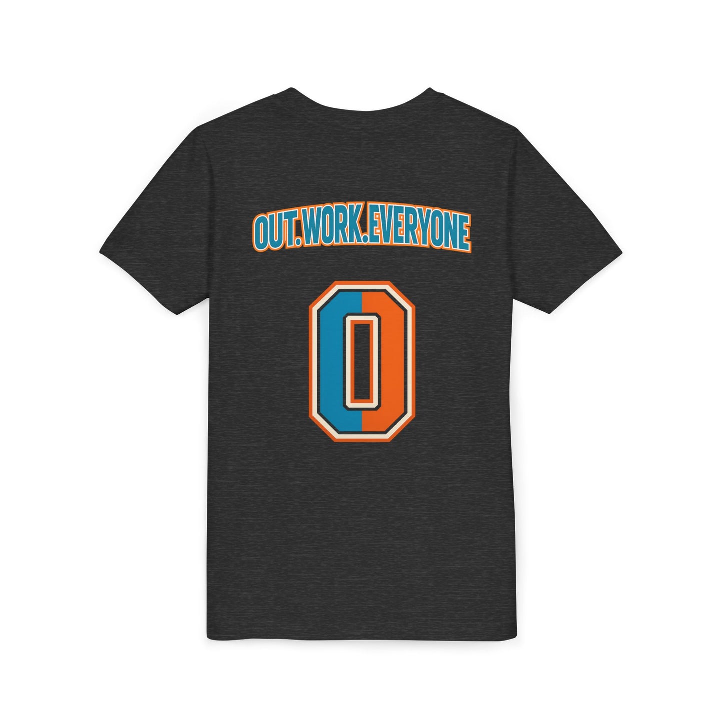 Youth Motivational Tee: Outwork Everyone, Inspirational Shirt, Gift for Young Athletes, Sportswear, Back to School, Summer Fashion