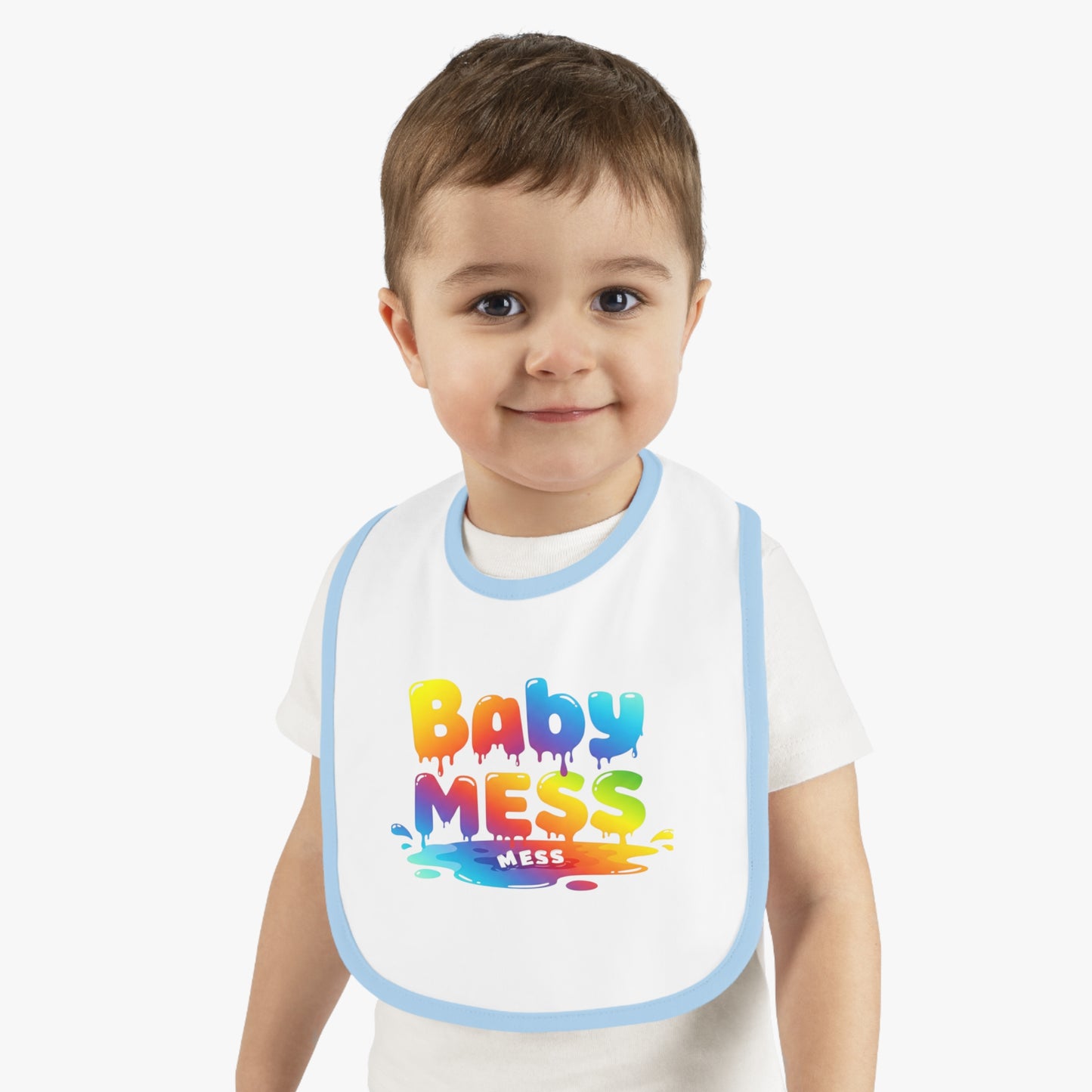 Baby Mess Rainbow Bib – Built for Dribbles, Styled for Giggles