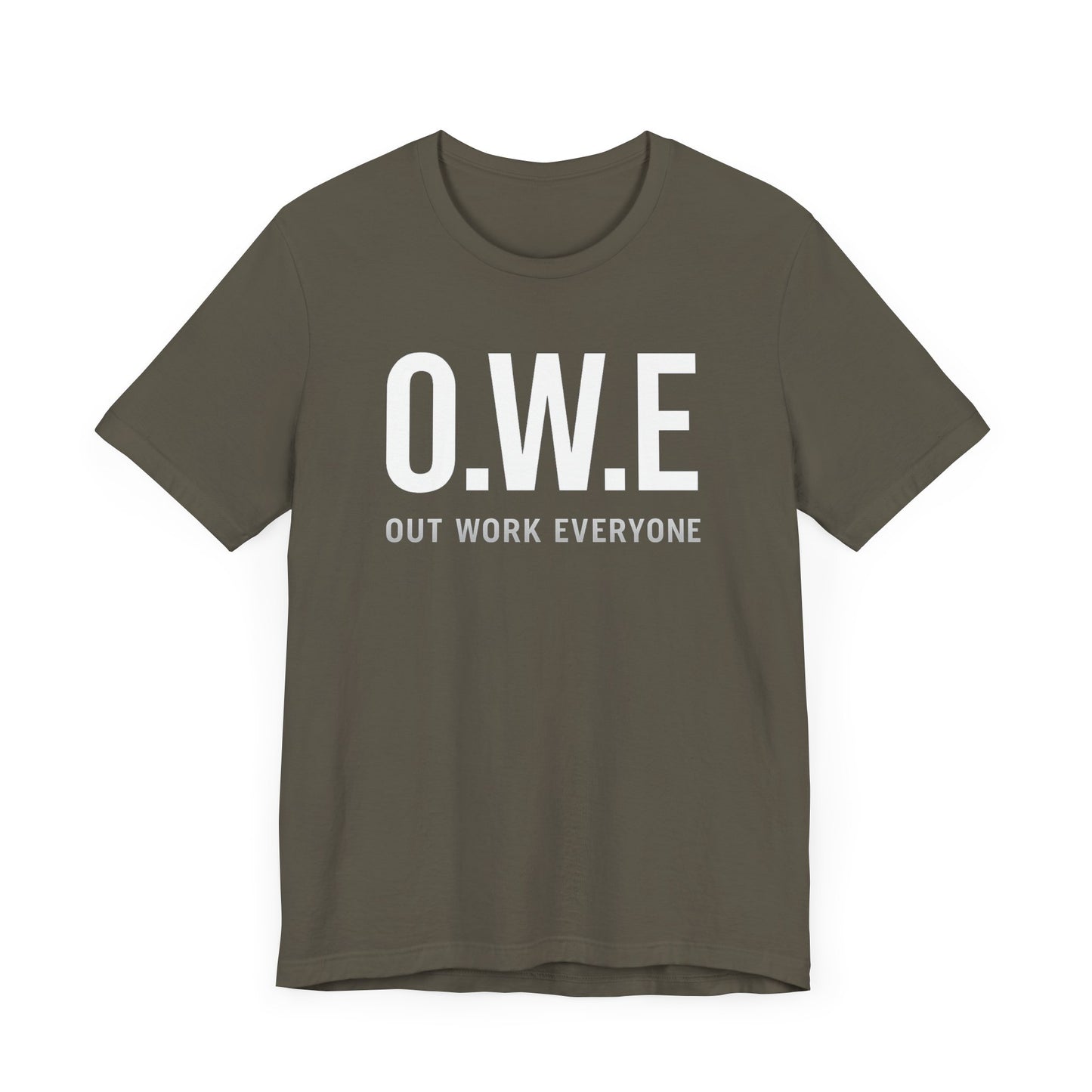 O.W.E Bold Tee – “Out Work Everyone” Edition (Black)