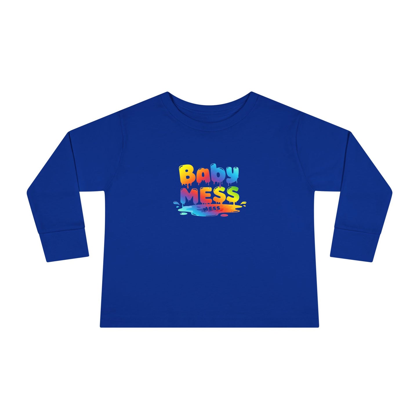 Baby Mess Long Sleeve Tee – Colorfully Chaotic & Cute