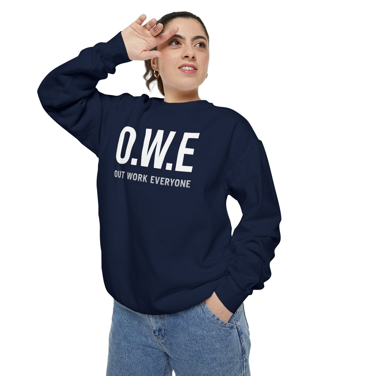 O.W.E. Women’s Sweatshirt – Streetwear Violet Edition