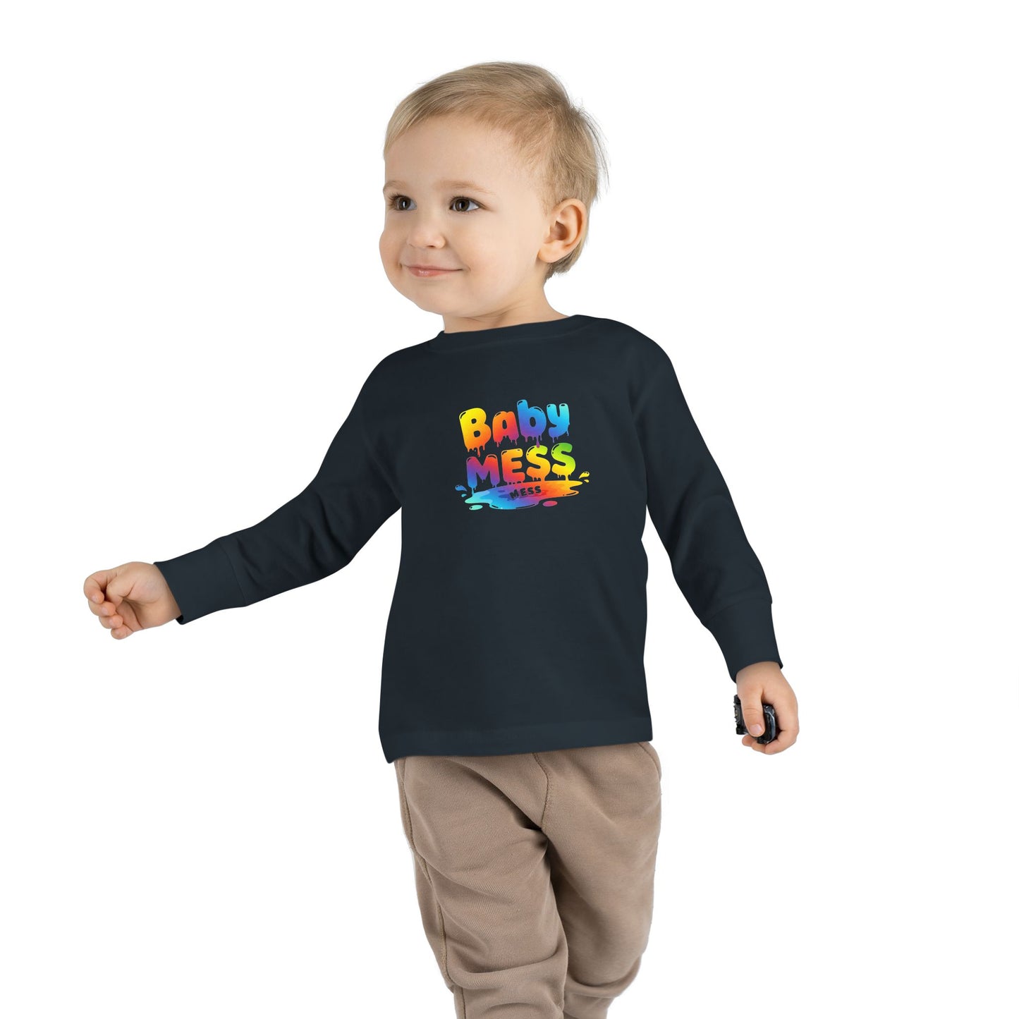 Baby Mess Long Sleeve Tee – Colorfully Chaotic & Cute