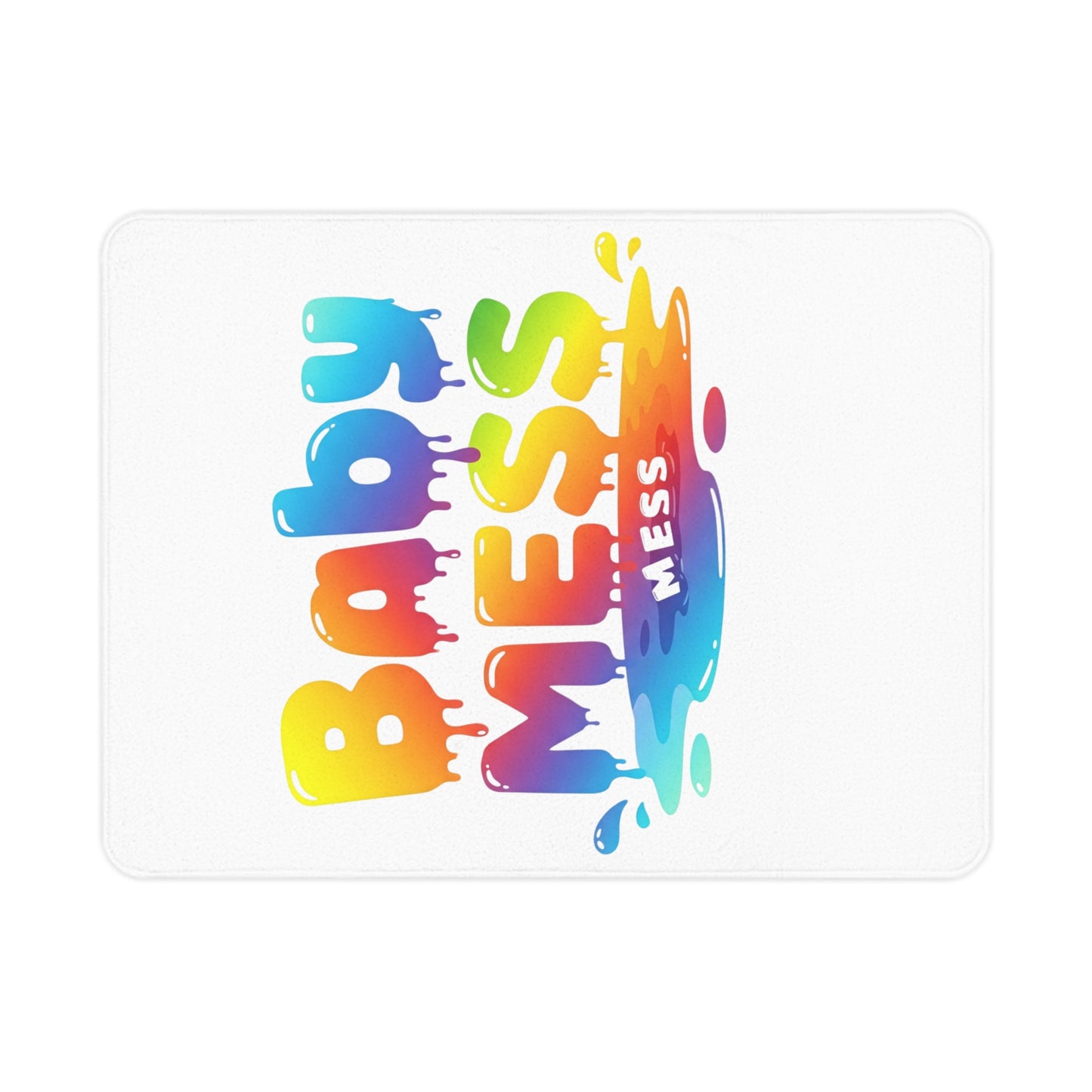 Baby Mess Rainbow Blanket – Cozy Vibes for Colorful Little Lives
