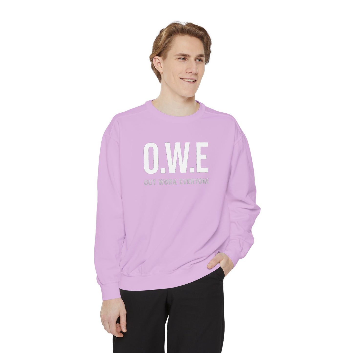 O.W.E. Women’s Sweatshirt – Streetwear Violet Edition
