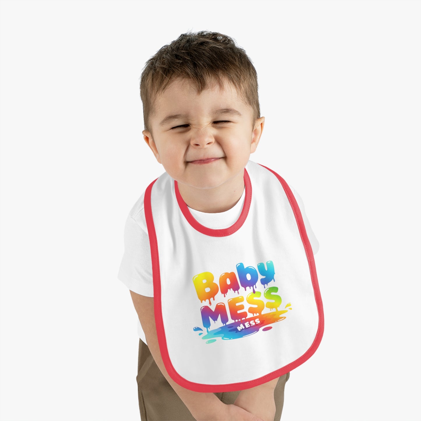 Baby Mess Rainbow Bib – Built for Dribbles, Styled for Giggles