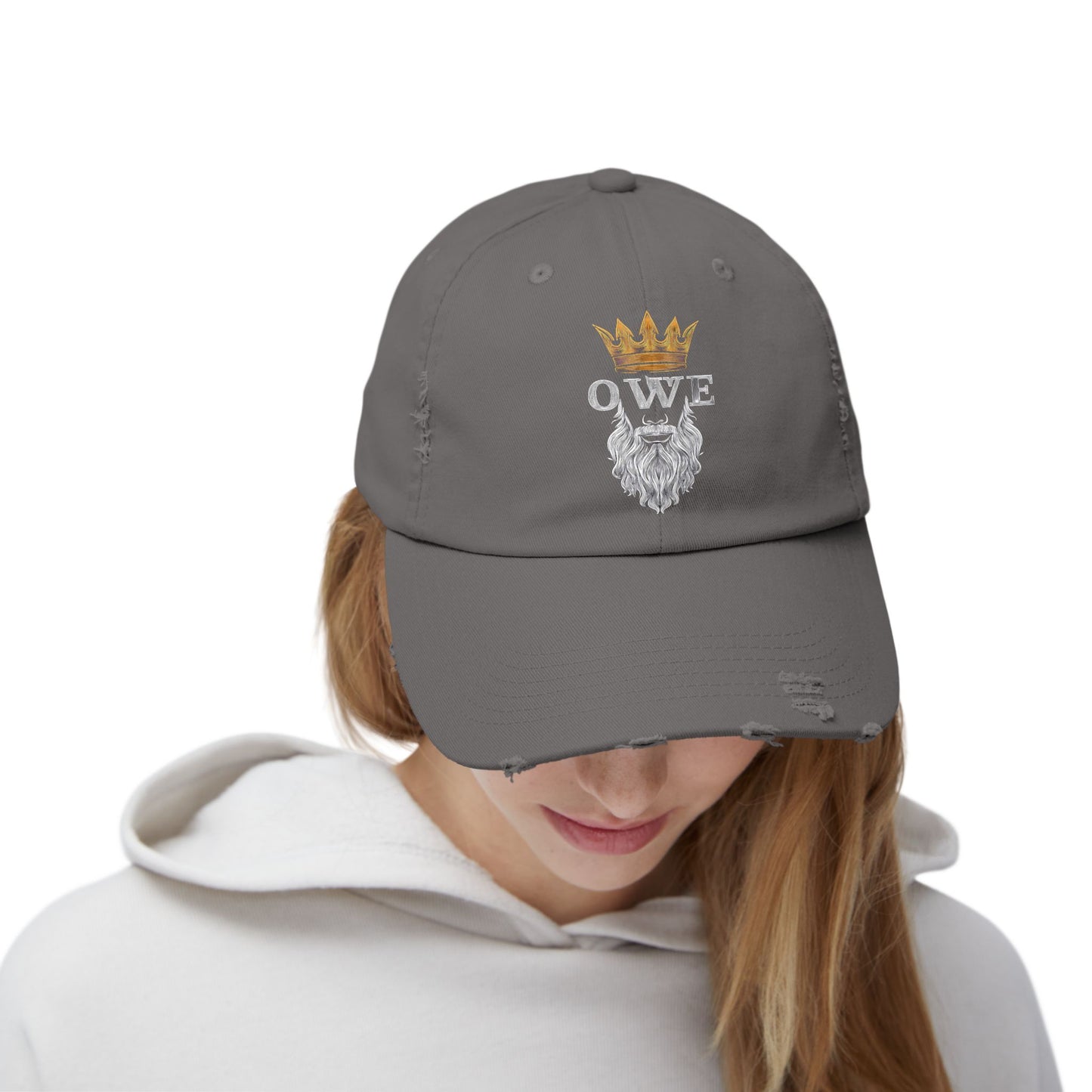 OWE Distressed Cap – Worn In. Dialed In. Outworking Everyone.*