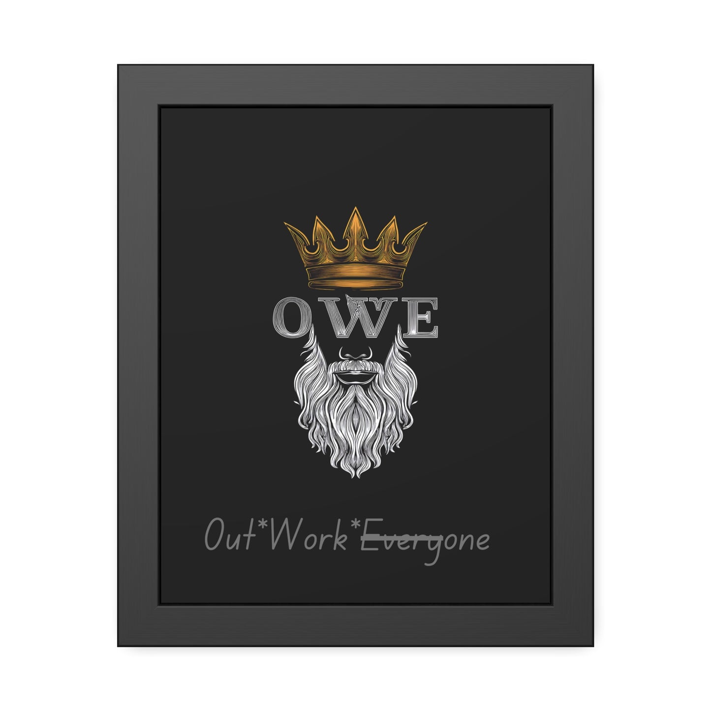 OWE Framed Poster – Mindset on the Wall, Legacy in Motion*