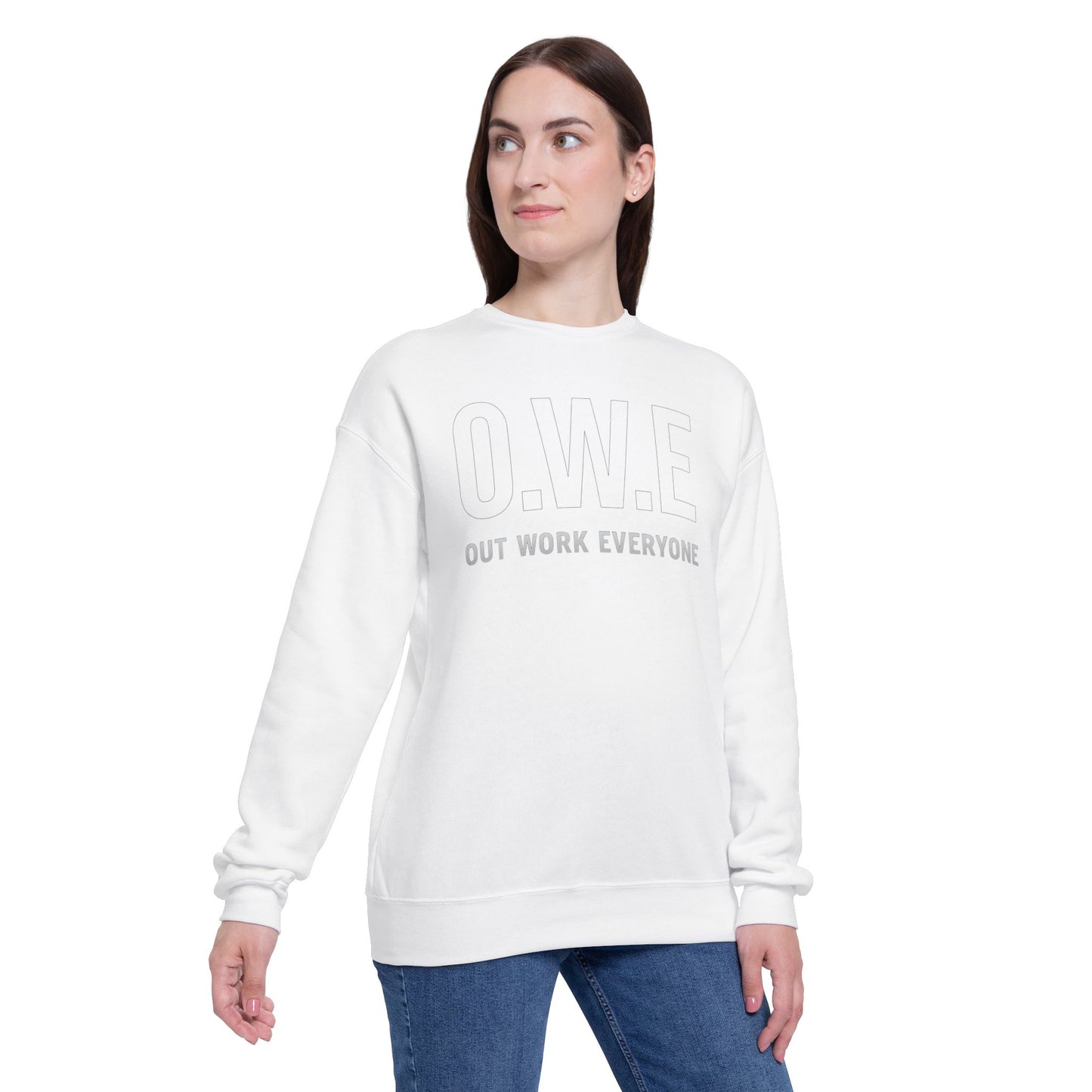 O.W.E. Sweatshirt – “Out Work Everyone” Statement Edition (Black)