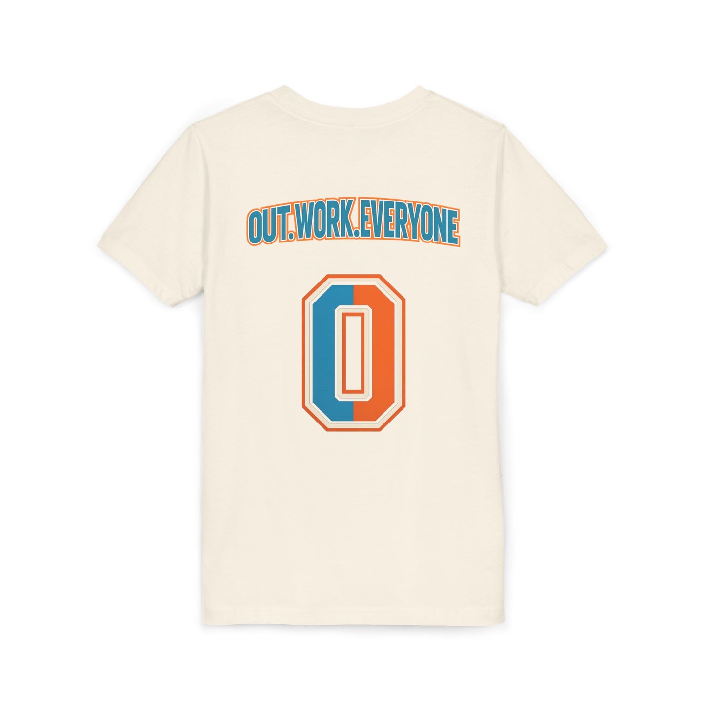 Youth Motivational Tee: Outwork Everyone, Inspirational Shirt, Gift for Young Athletes, Sportswear, Back to School, Summer Fashion