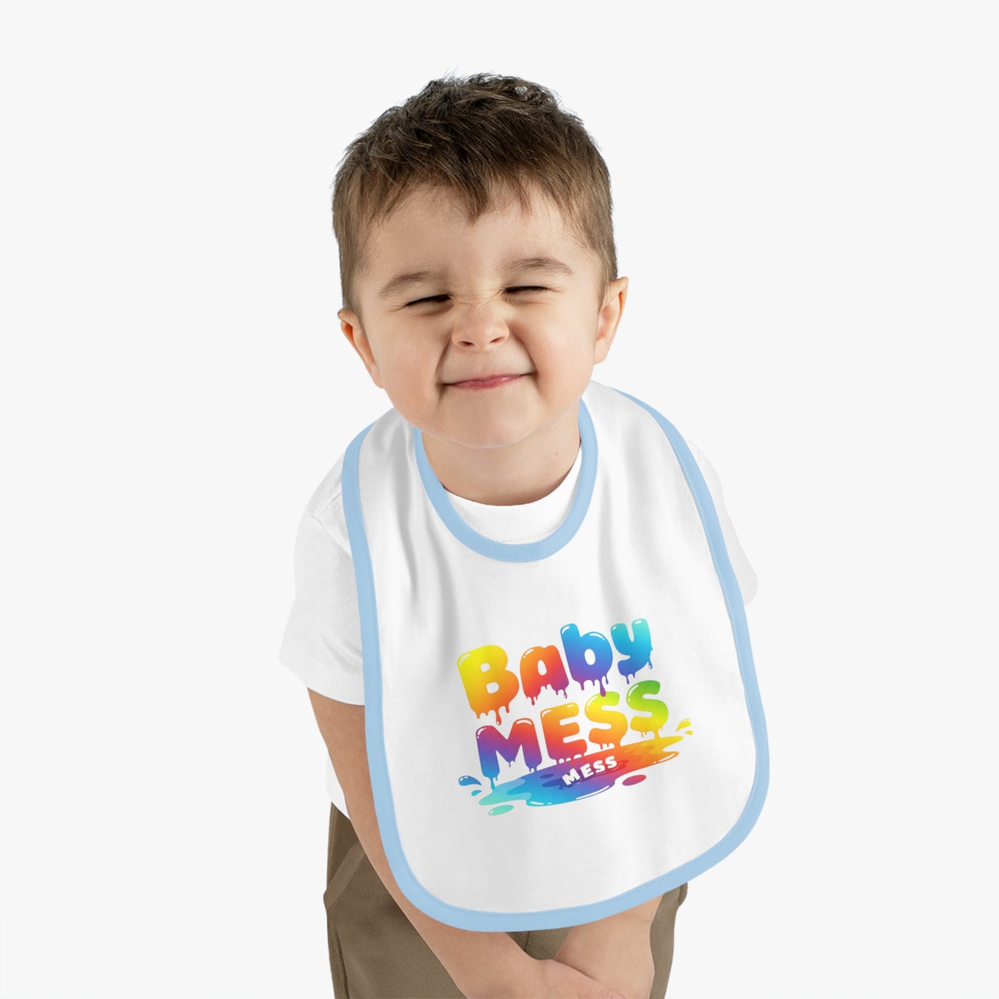 Baby Mess Rainbow Bib – Built for Dribbles, Styled for Giggles