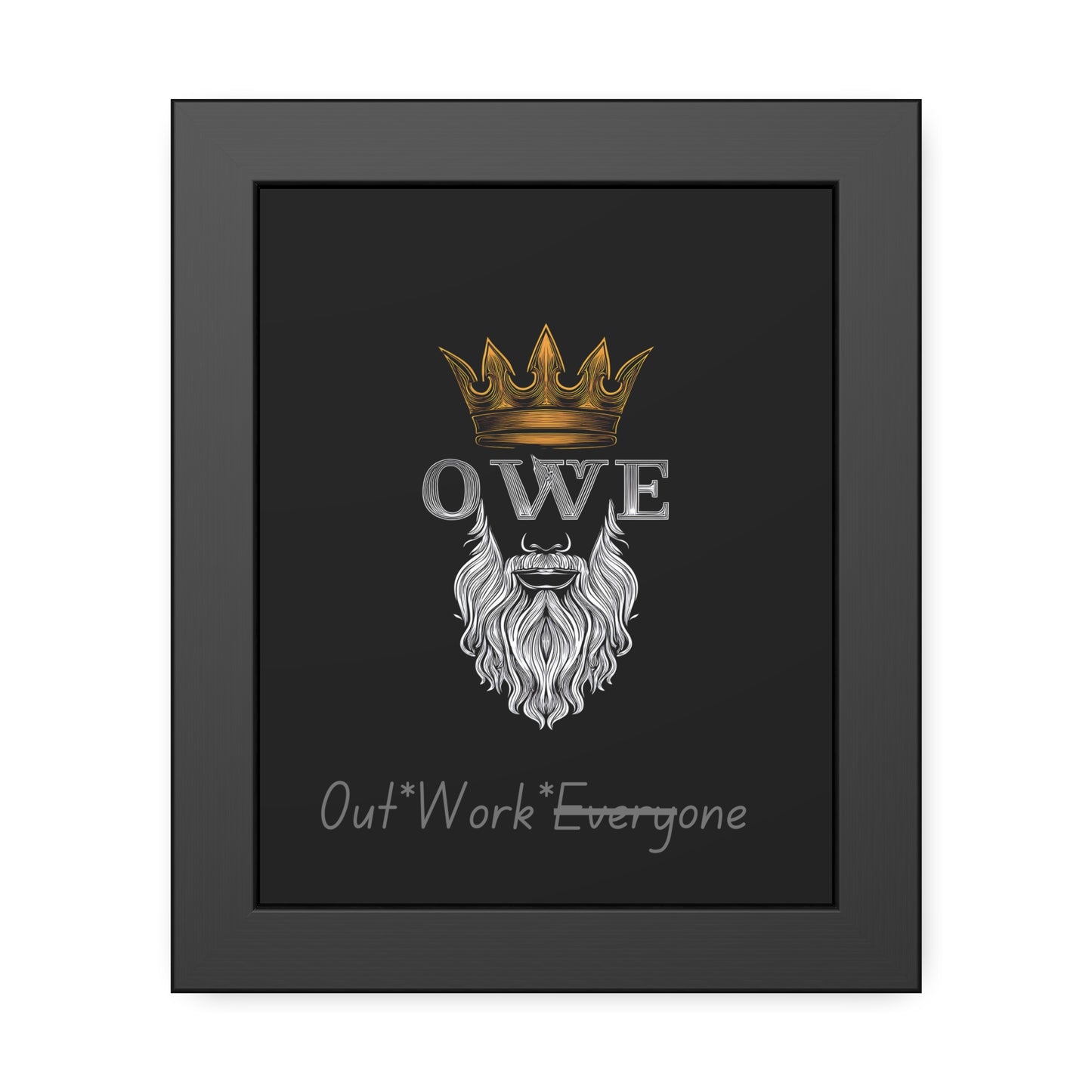 OWE Framed Poster – Mindset on the Wall, Legacy in Motion*