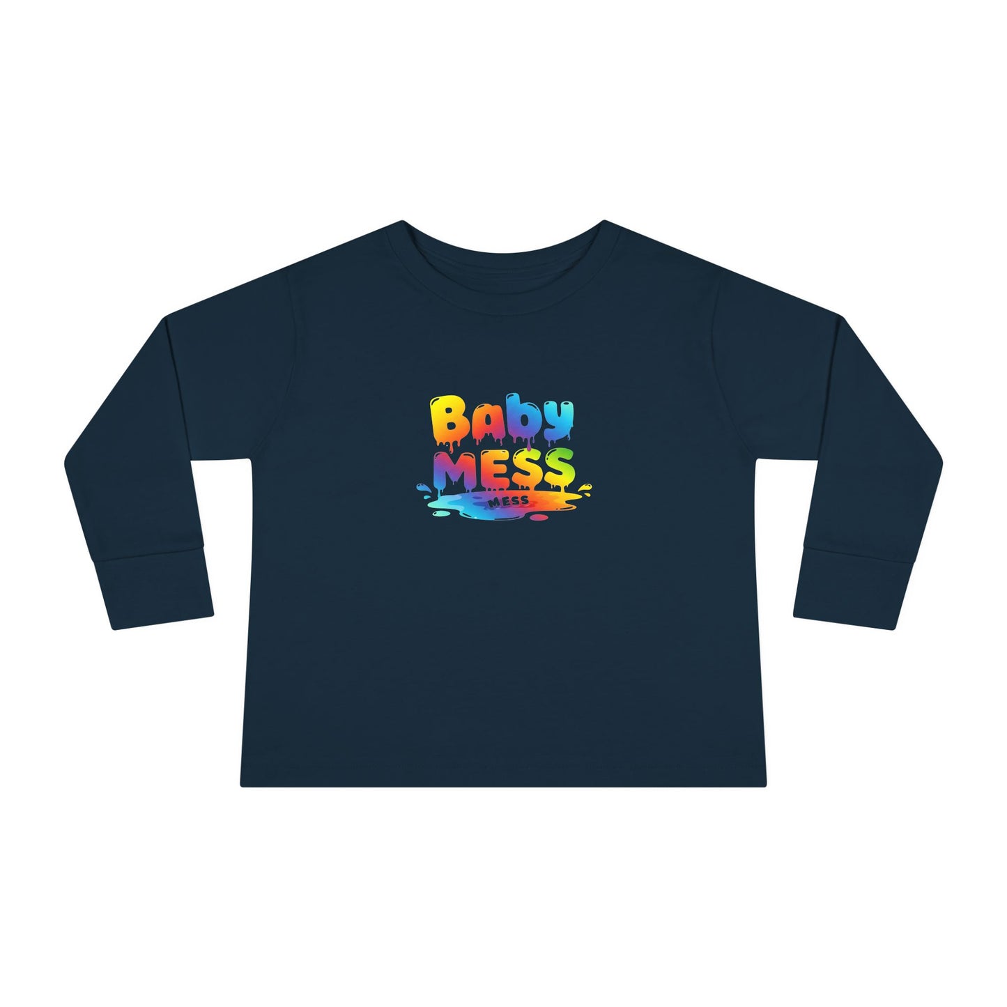 Baby Mess Long Sleeve Tee – Colorfully Chaotic & Cute