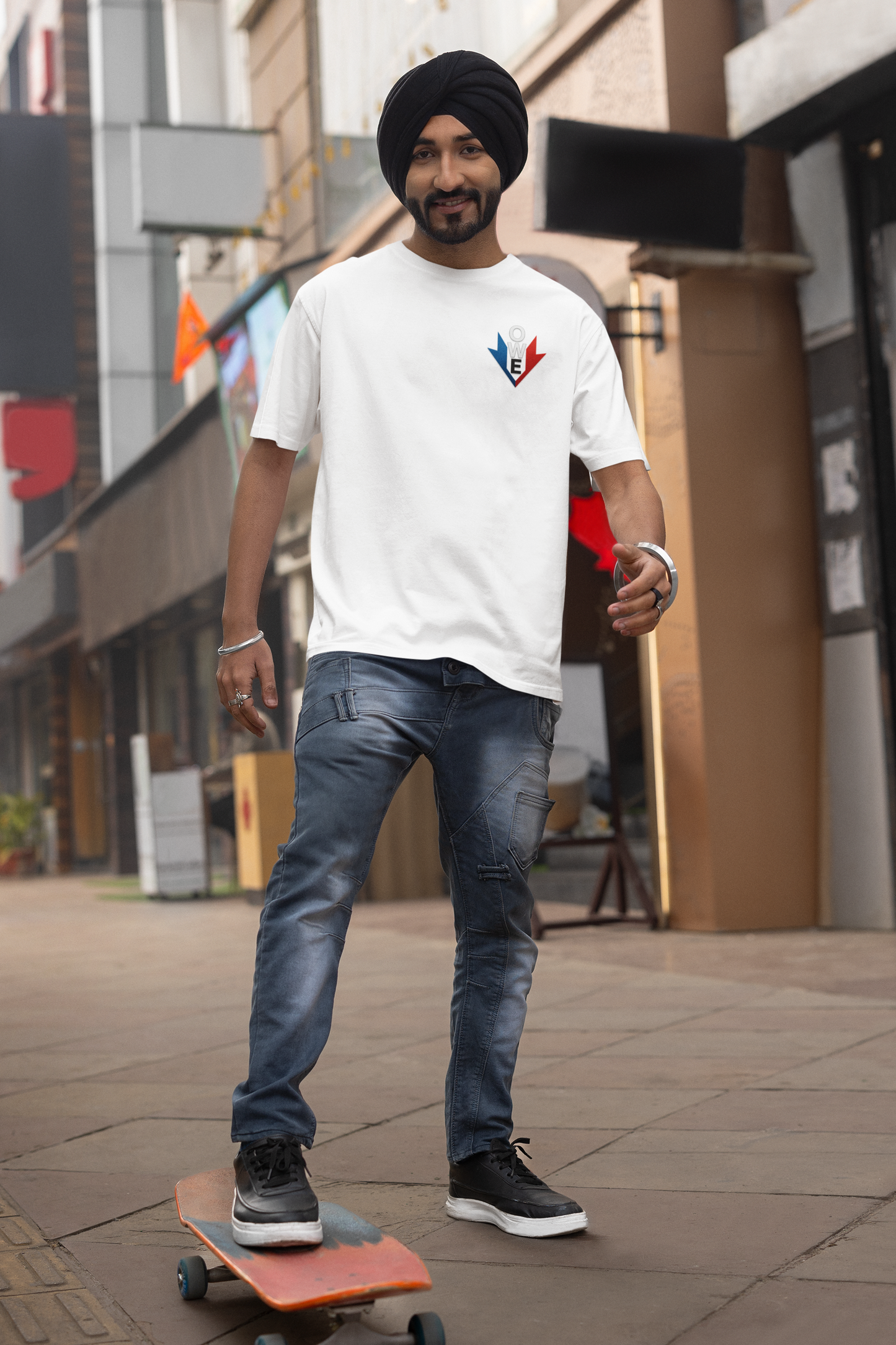 O.W.E. Power Drop Tee – Red, White & Built for Better
