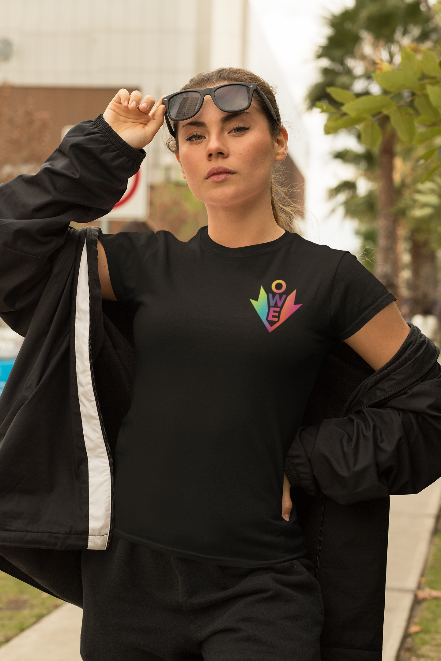 Colorful OWE Unisex Jersey Tee - Casual & Fun Style for Everyday Wear
