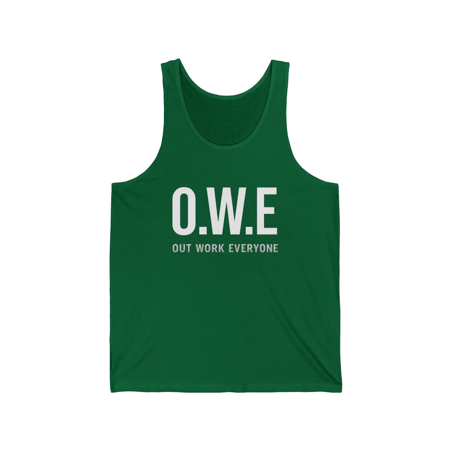 O.W.E. Men’s Tank Top – “Out Work Everyone” Edition (Navy)