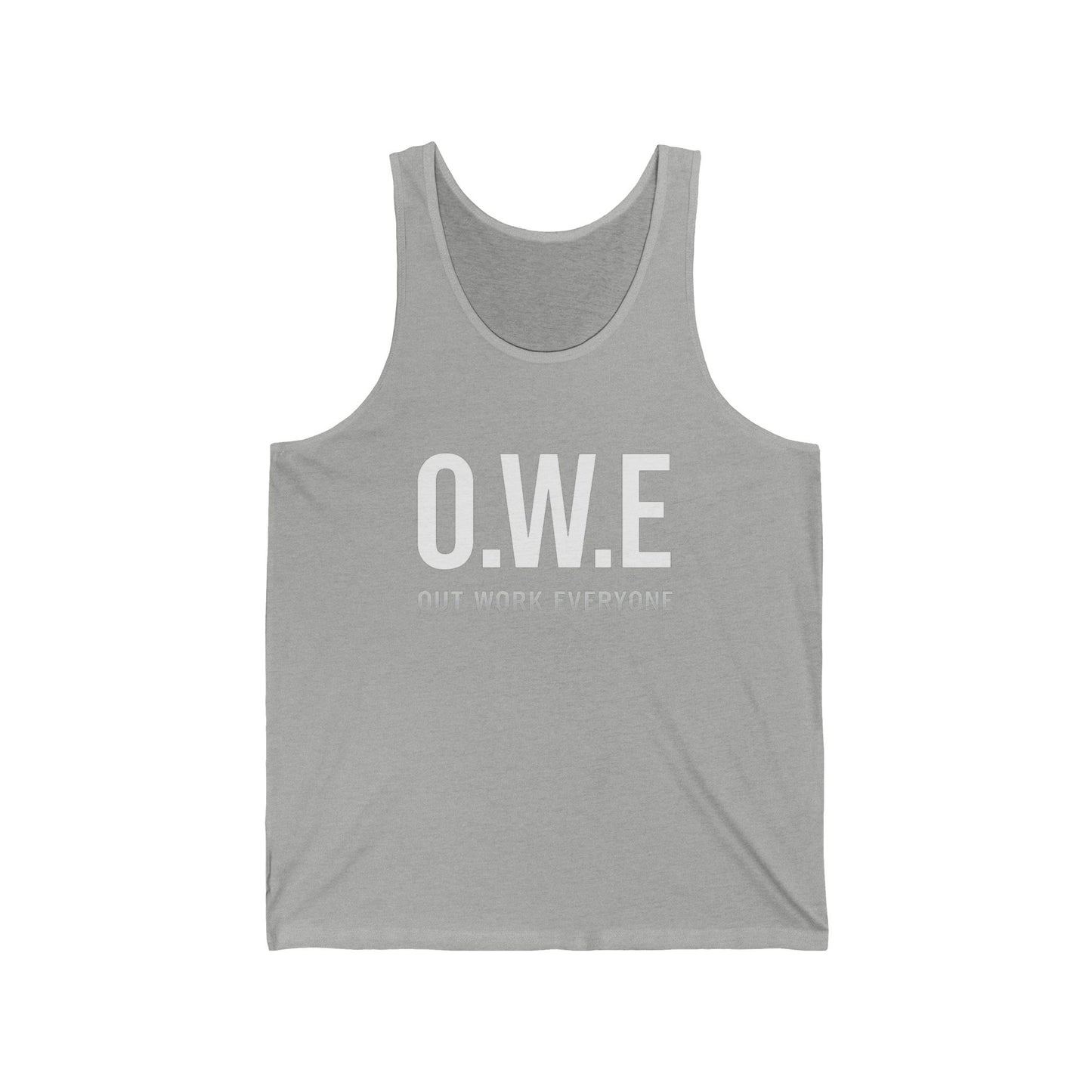 O.W.E. Men’s Tank Top – “Out Work Everyone” Edition (Navy)