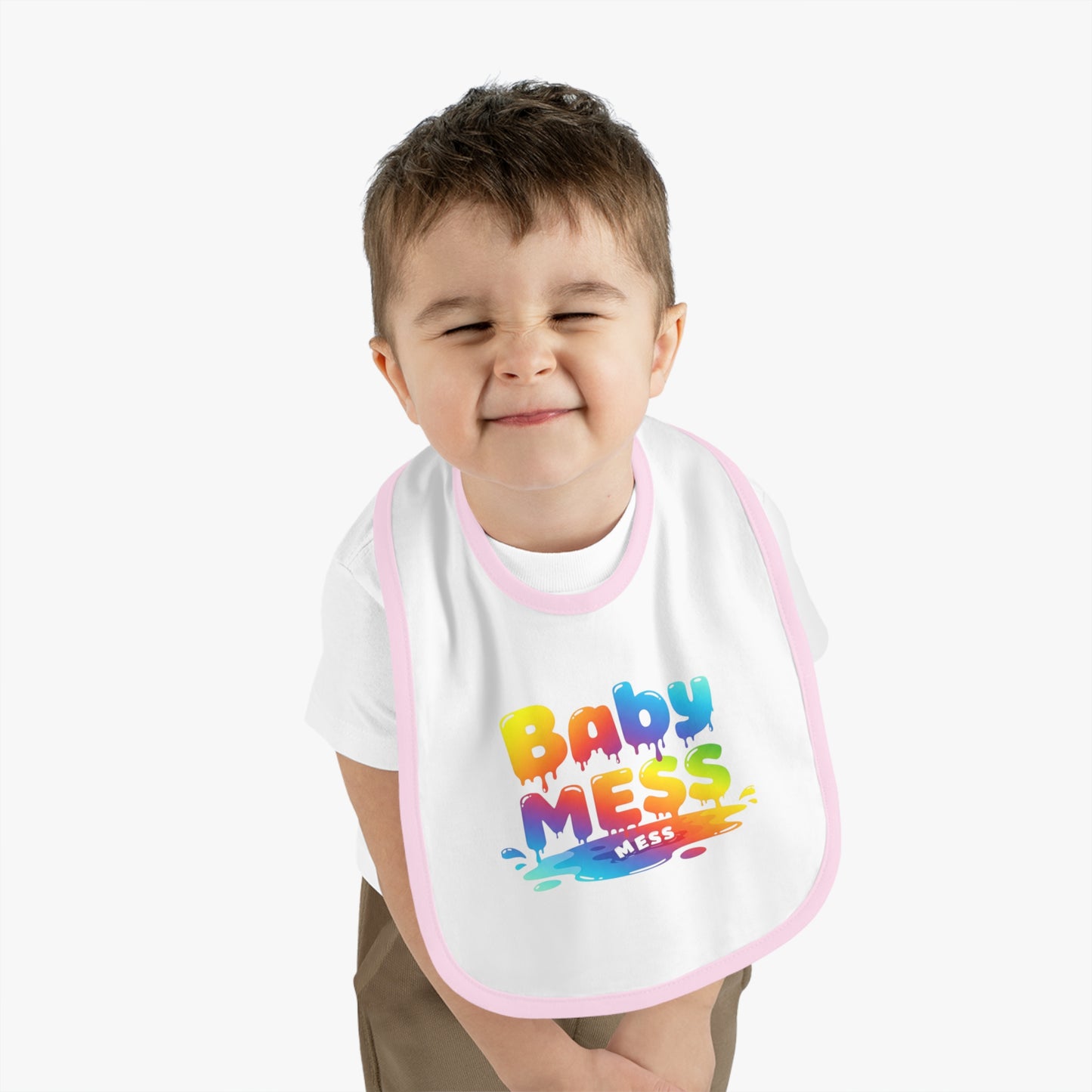 Baby Mess Rainbow Bib – Built for Dribbles, Styled for Giggles