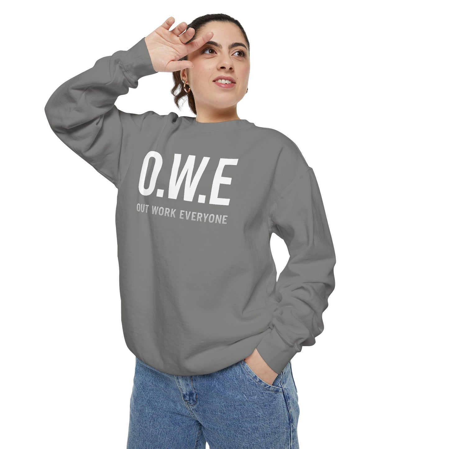 O.W.E. Women’s Sweatshirt – Streetwear Violet Edition