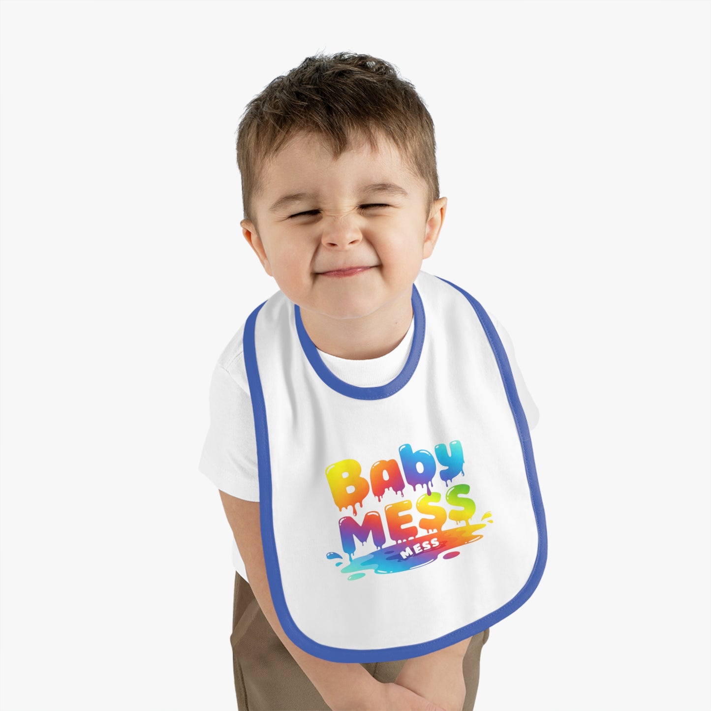 Baby Mess Rainbow Bib – Built for Dribbles, Styled for Giggles