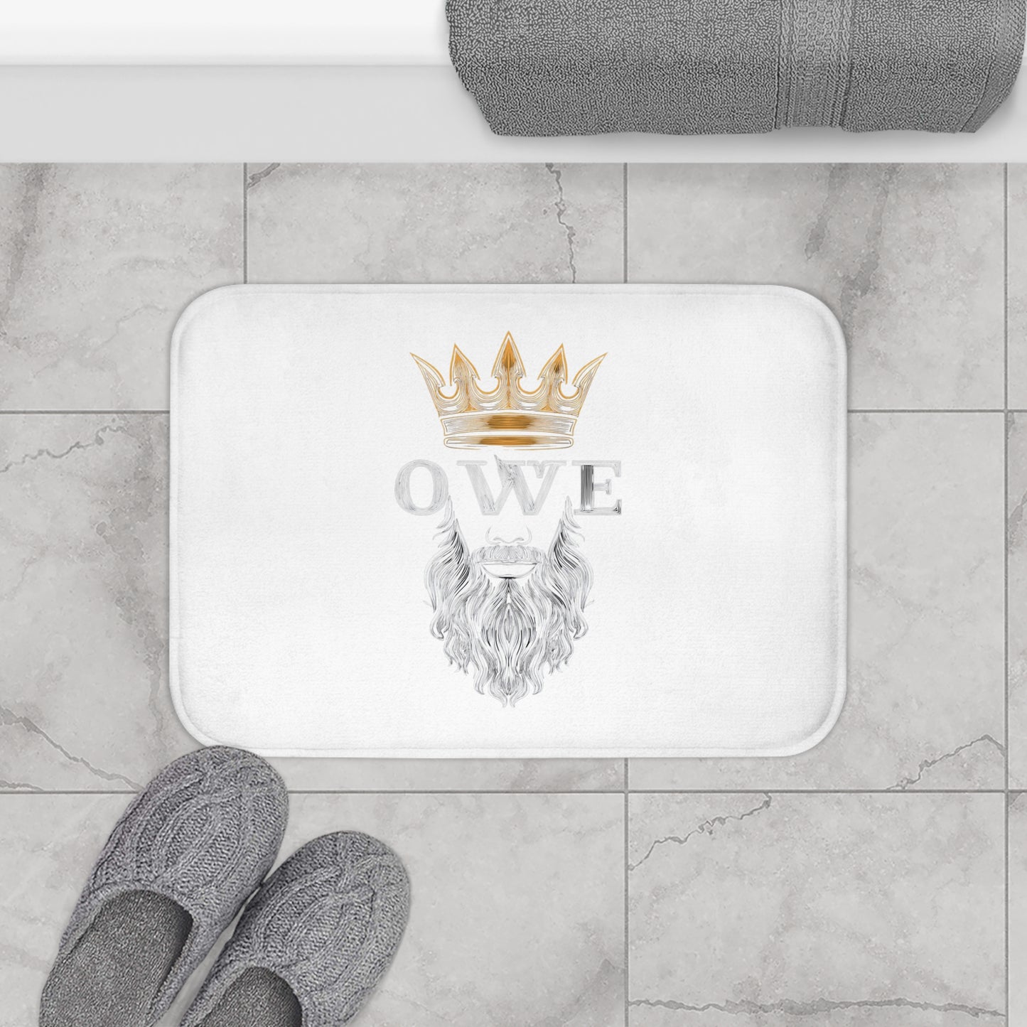 Majestic King Bath Mat – Rule Your Space with OWE Royalty