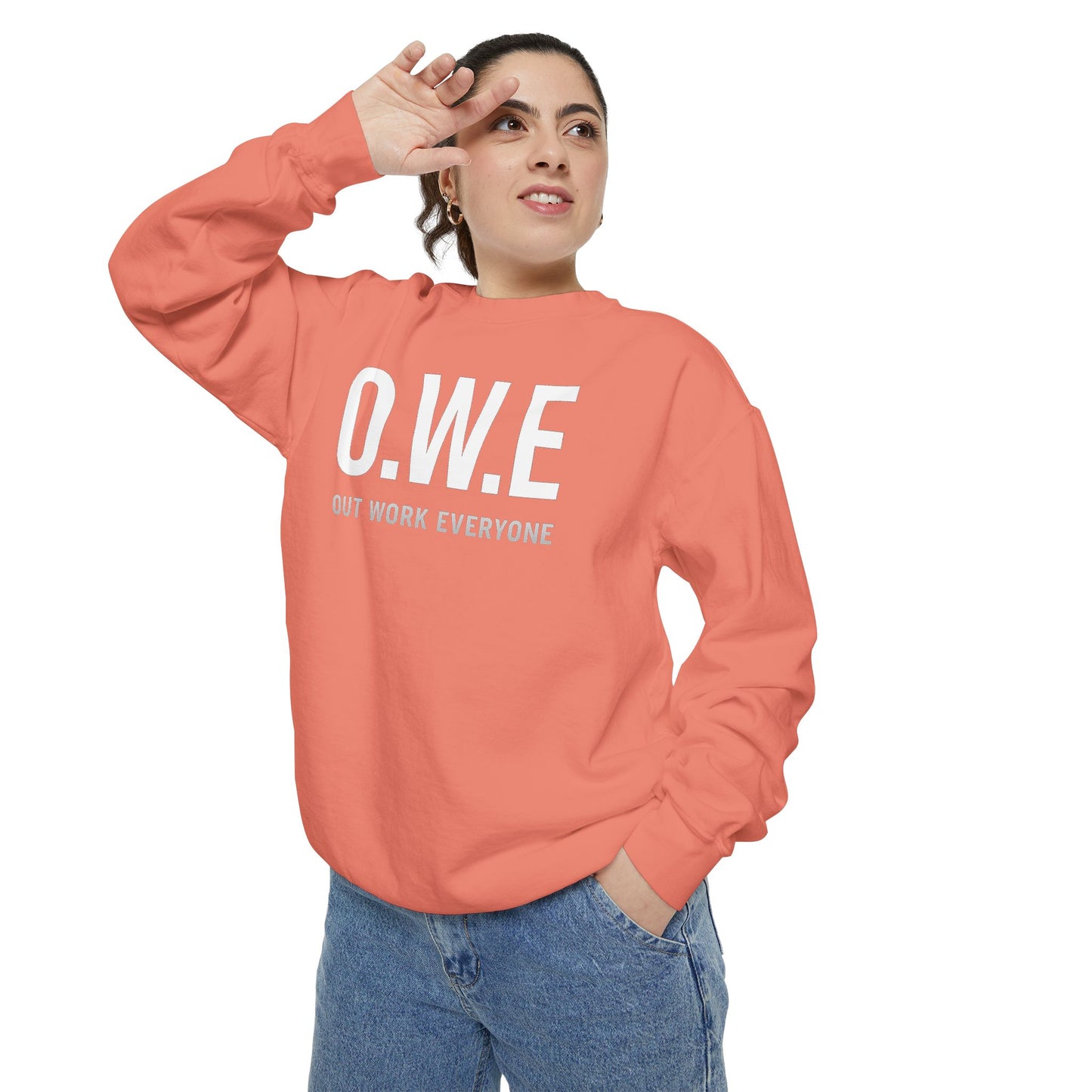 O.W.E. Women’s Sweatshirt – Streetwear Violet Edition