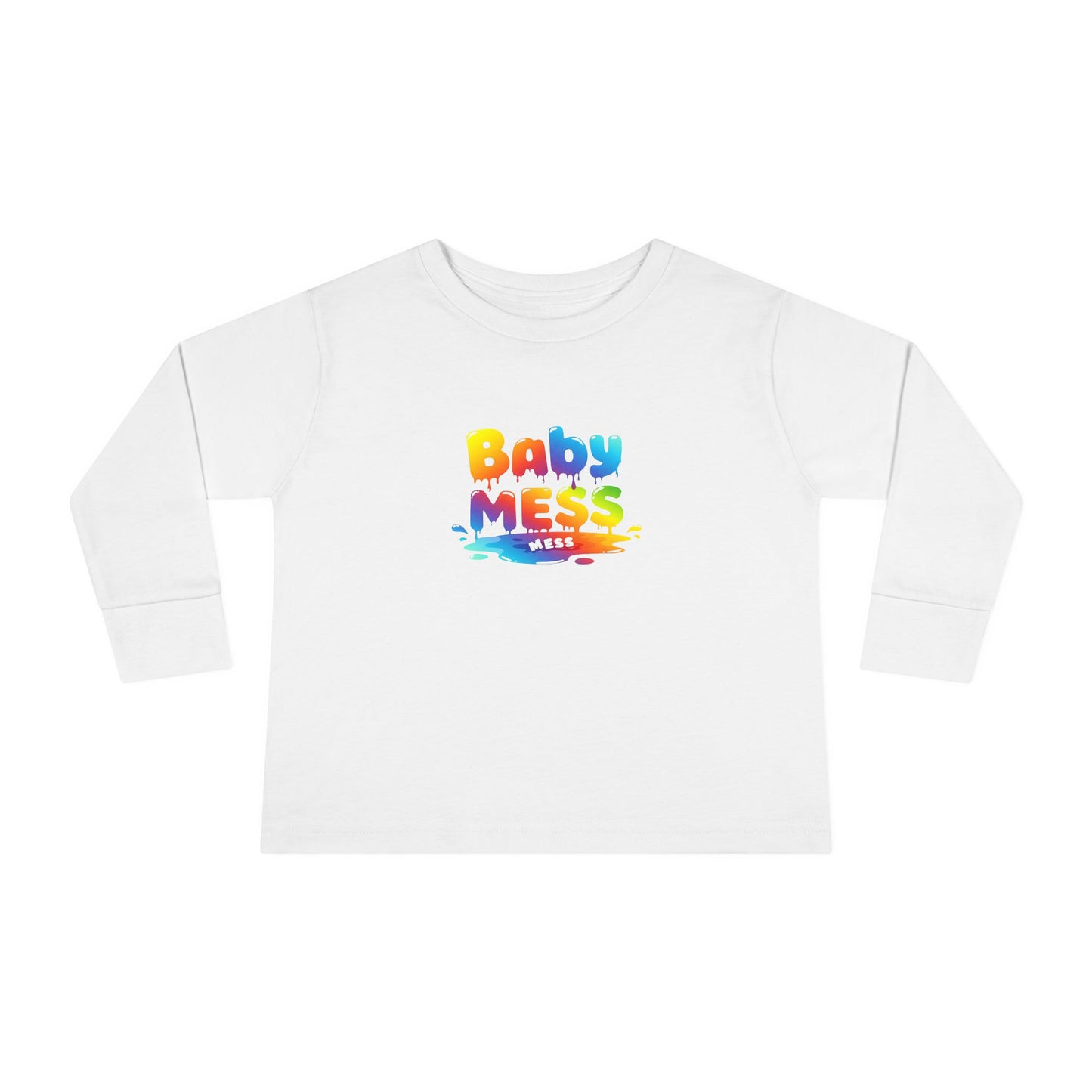 Baby Mess Long Sleeve Tee – Colorfully Chaotic & Cute