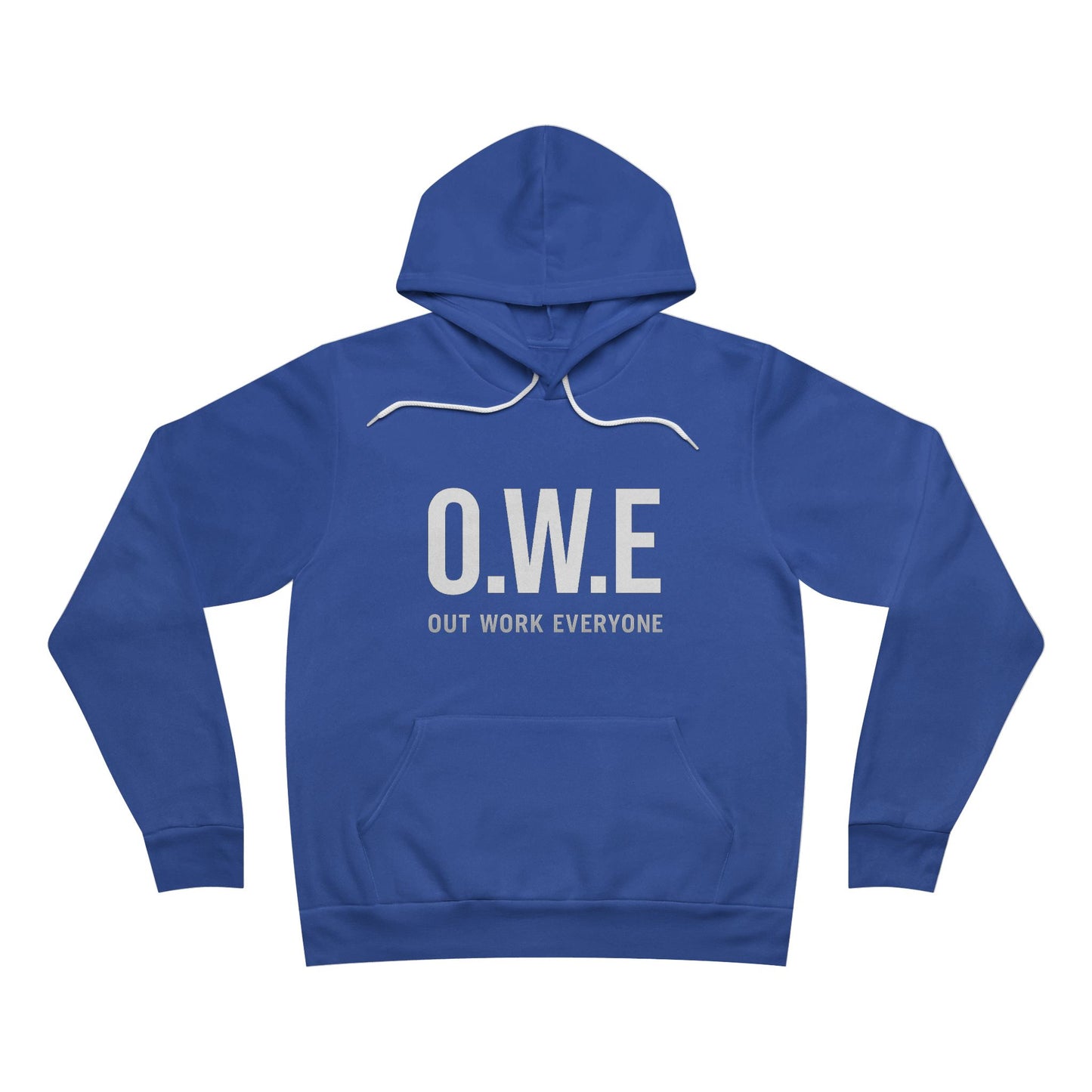 O.W.E. Women’s Hoodie – “Out Work Everyone” (Royal Blue)