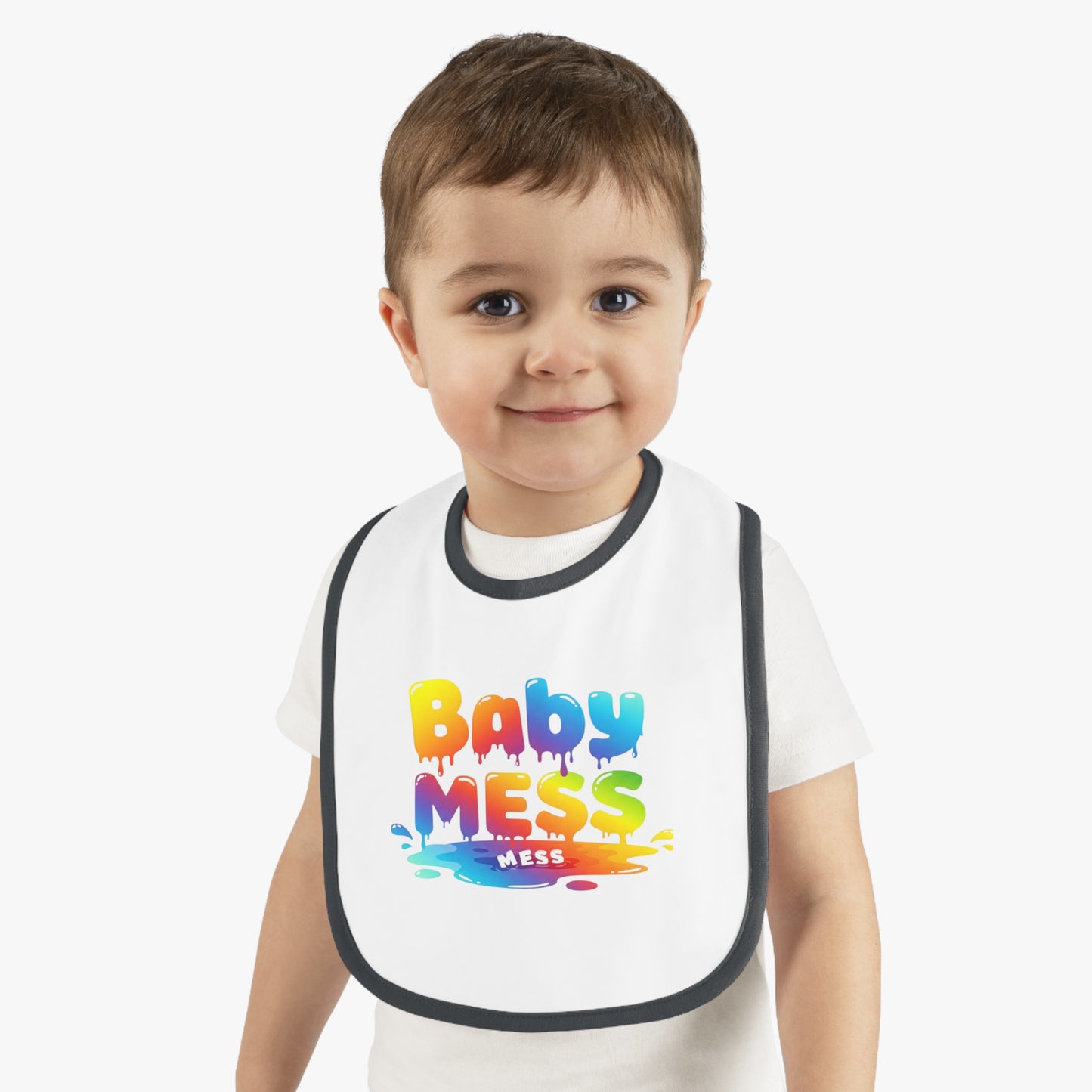 Baby Mess Rainbow Bib – Built for Dribbles, Styled for Giggles