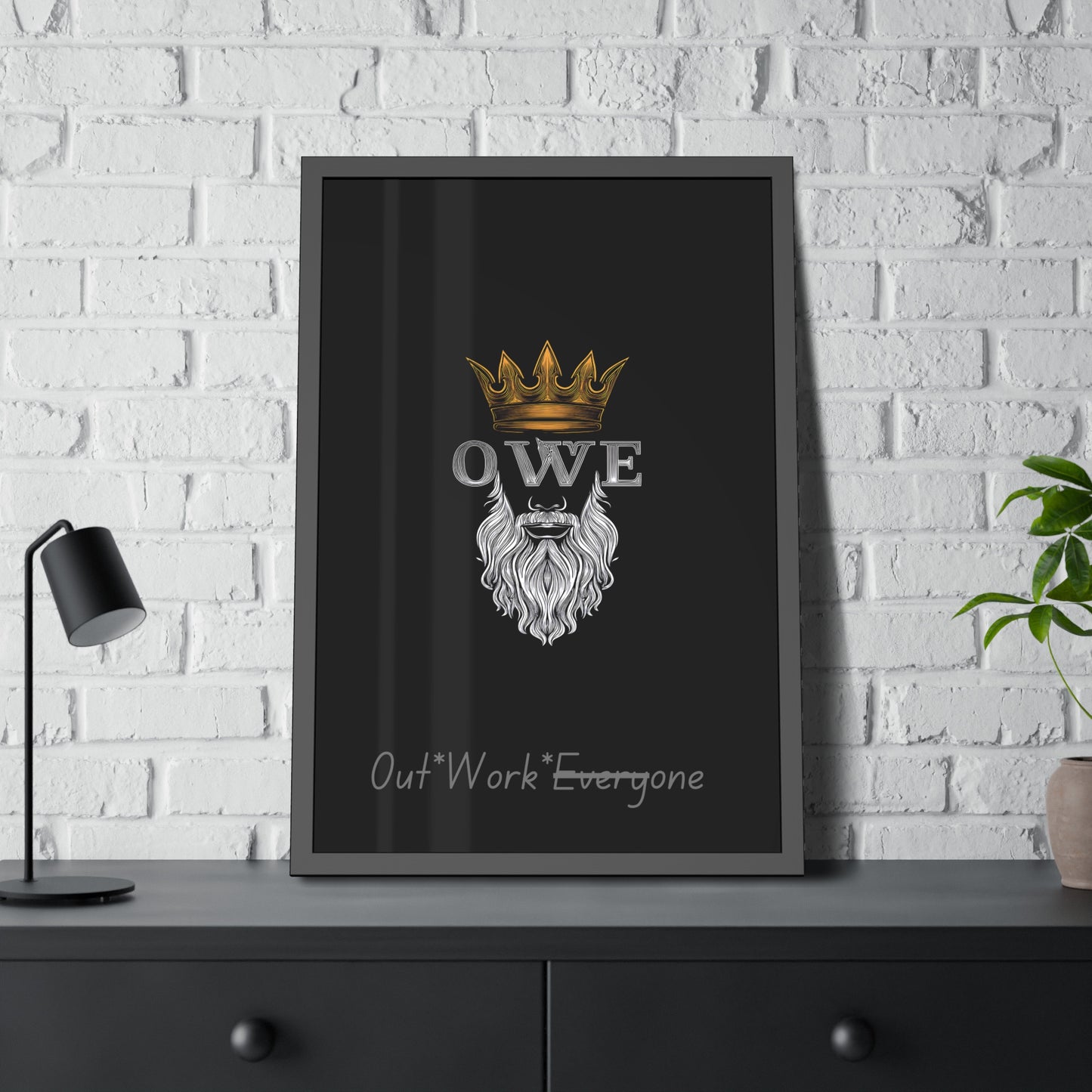OWE Framed Poster – Mindset on the Wall, Legacy in Motion*