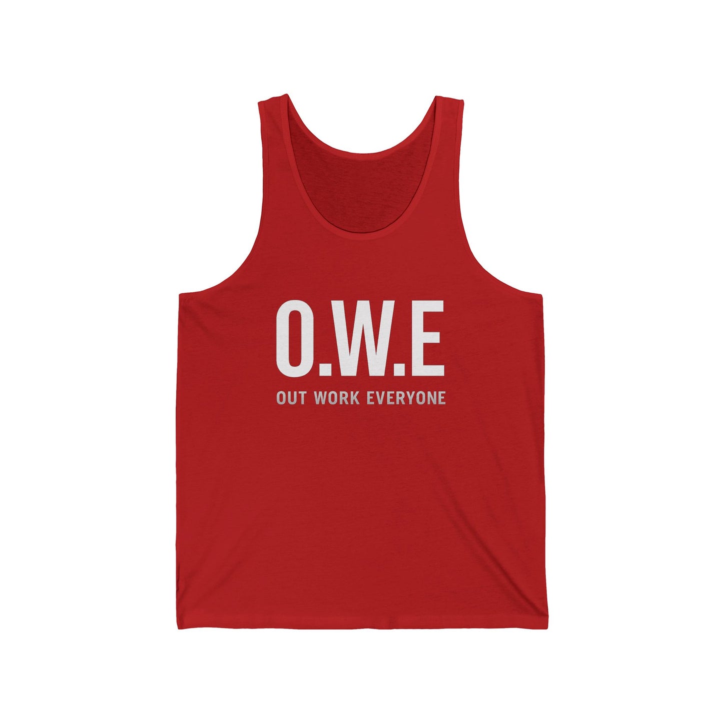 O.W.E. Men’s Tank Top – “Out Work Everyone” Edition (Navy)