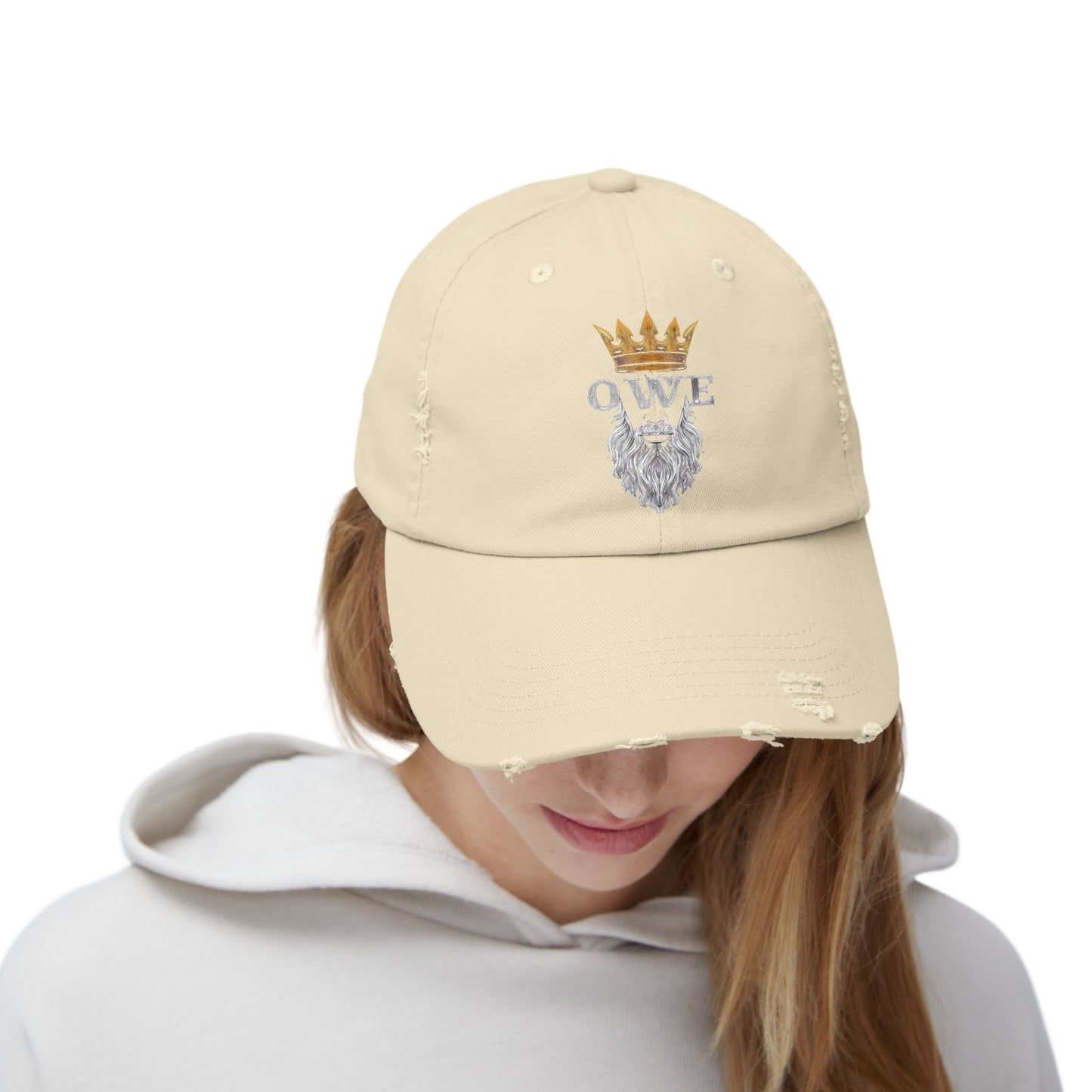 OWE Distressed Cap – Worn In. Dialed In. Outworking Everyone.*
