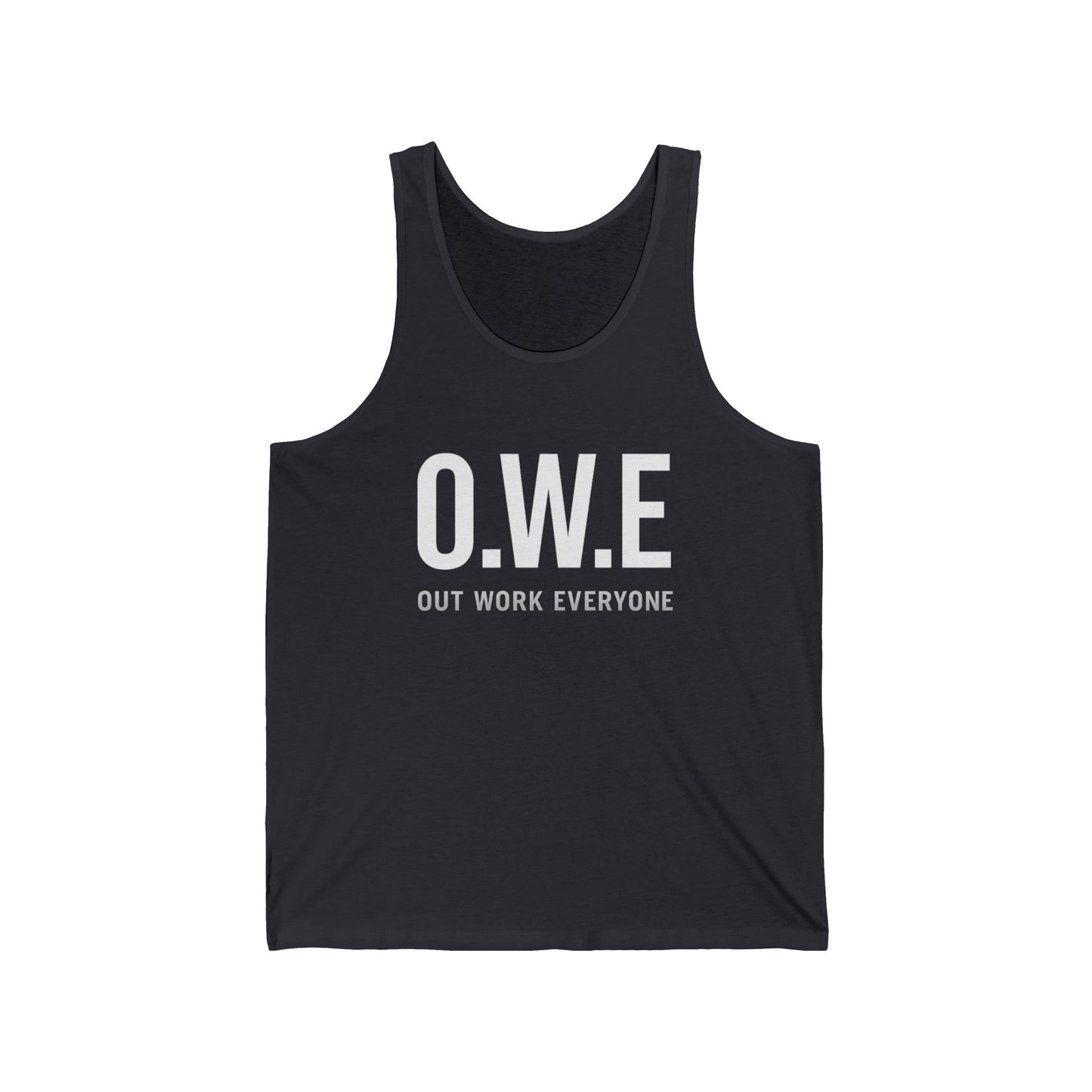 O.W.E. Men’s Tank Top – “Out Work Everyone” Edition (Navy)