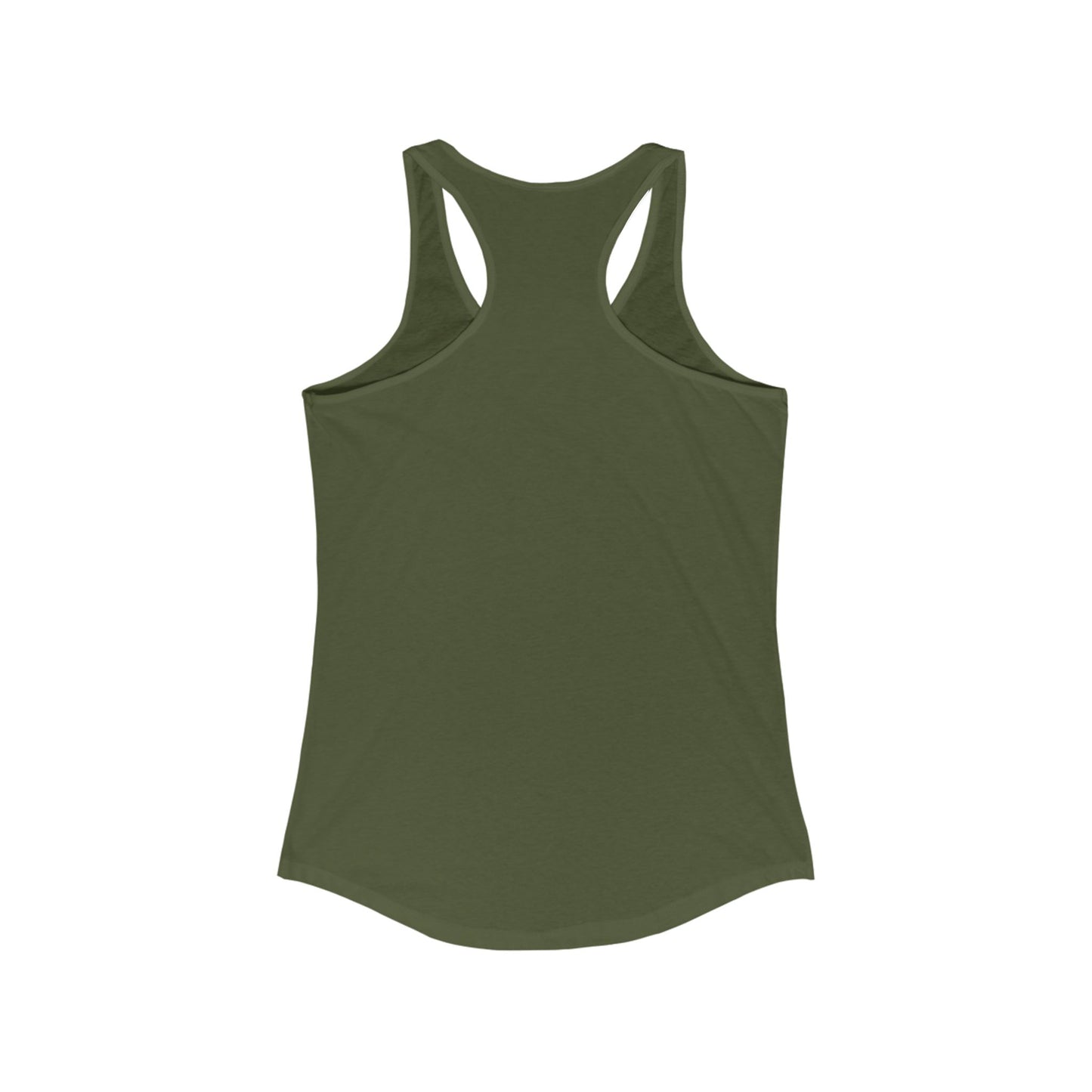 O.W.E. Women’s Racerback Tank – “Out Work Everyone” (White)