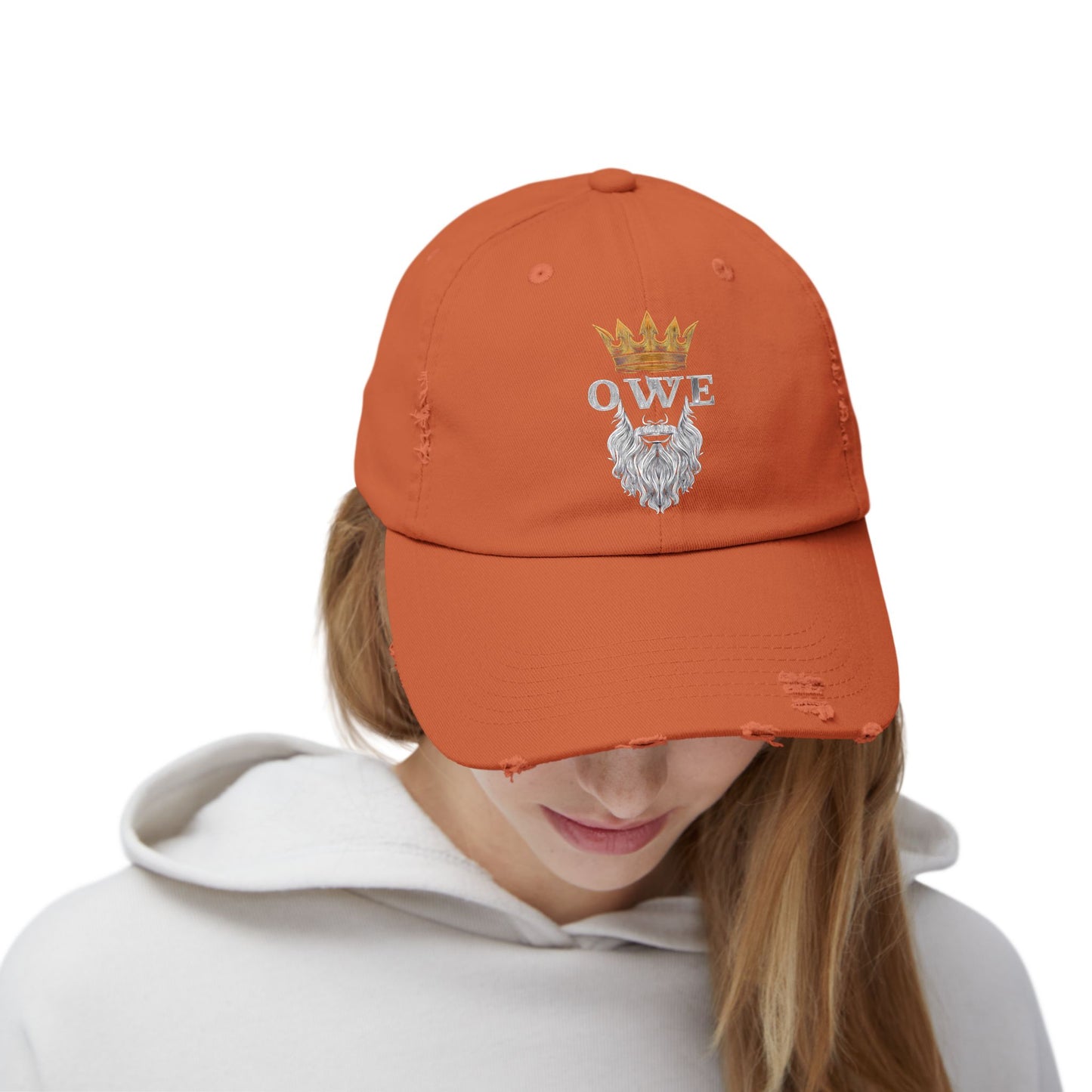 OWE Distressed Cap – Worn In. Dialed In. Outworking Everyone.*