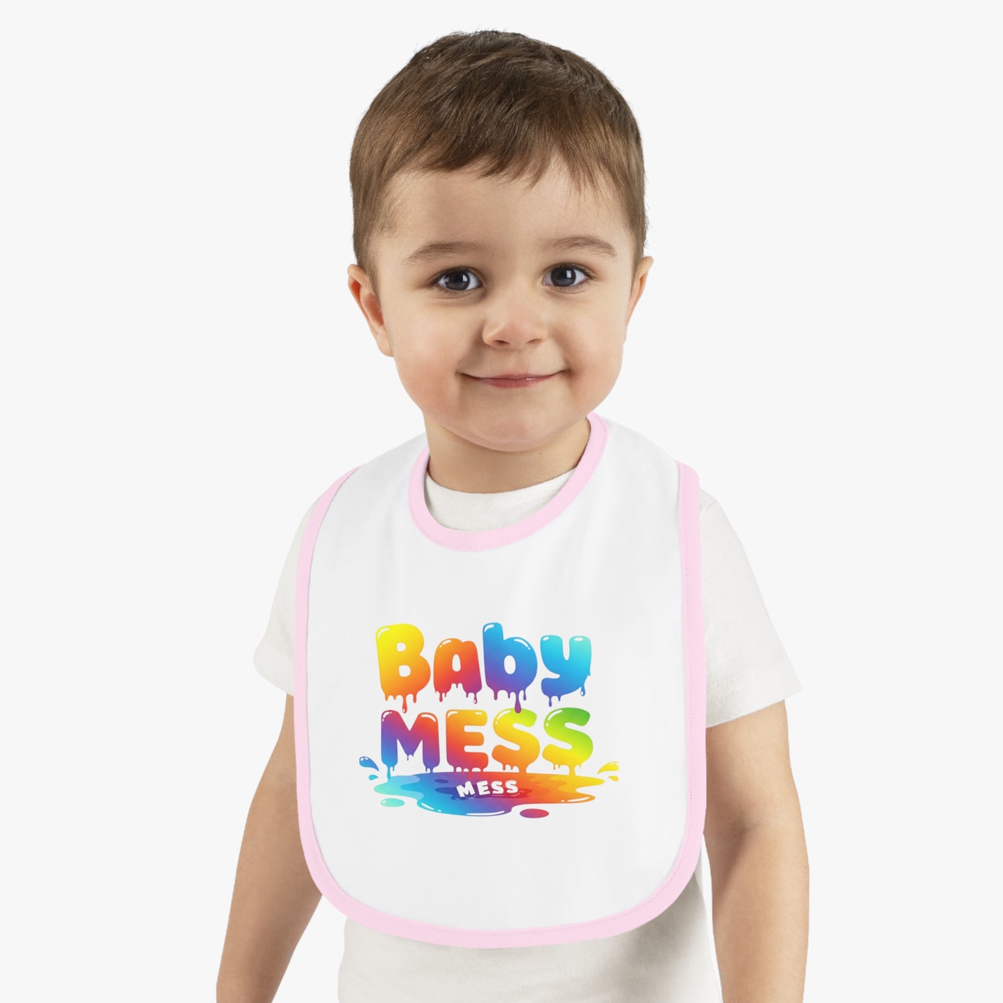 Baby Mess Rainbow Bib – Built for Dribbles, Styled for Giggles