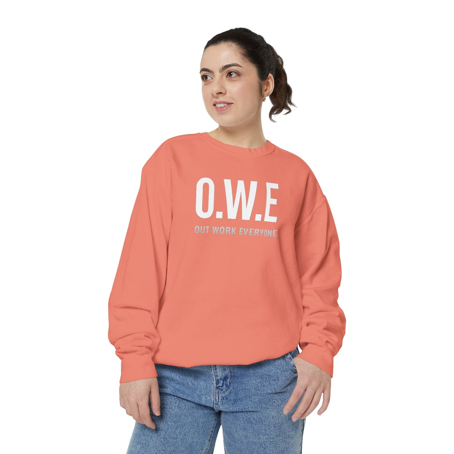 O.W.E. Women’s Sweatshirt – Streetwear Violet Edition