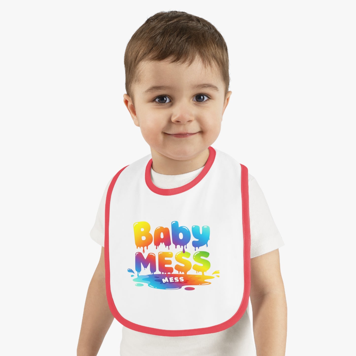 Baby Mess Rainbow Bib – Built for Dribbles, Styled for Giggles