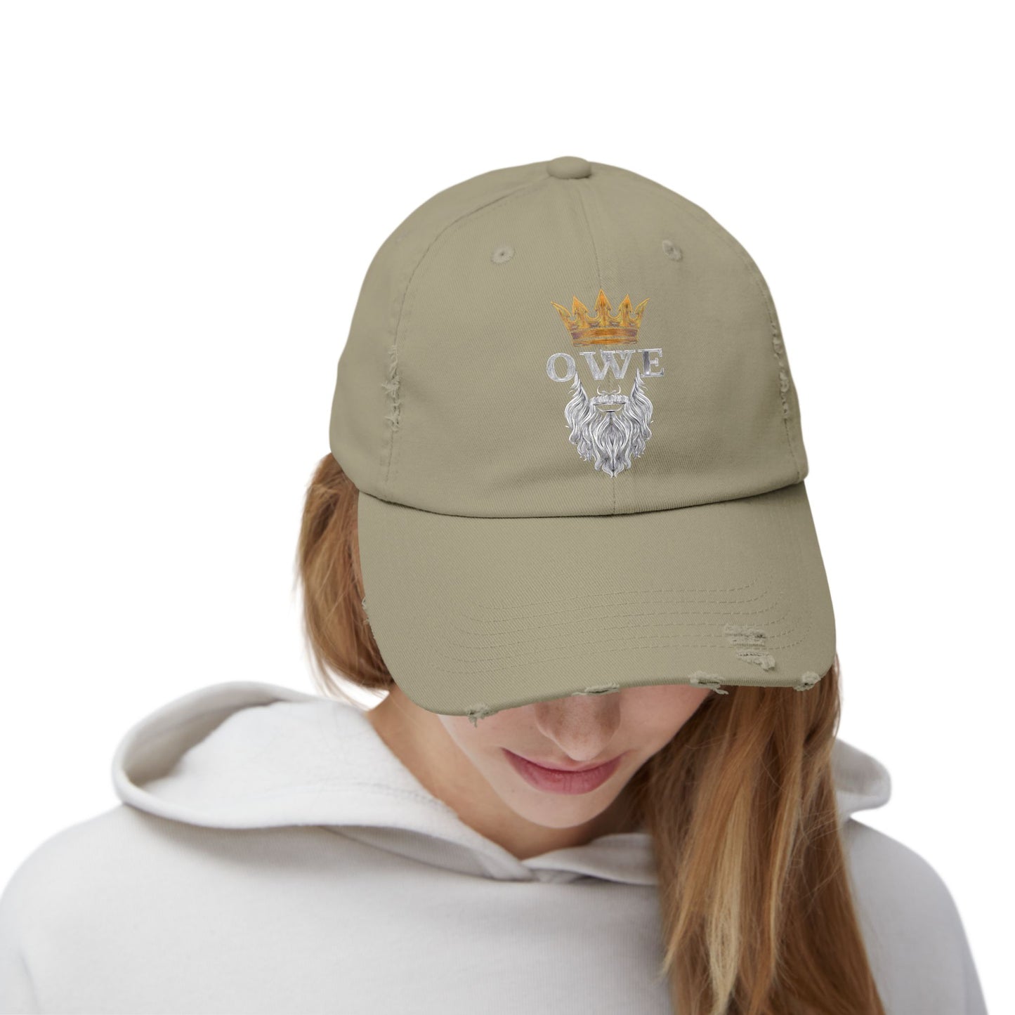 OWE Distressed Cap – Worn In. Dialed In. Outworking Everyone.*
