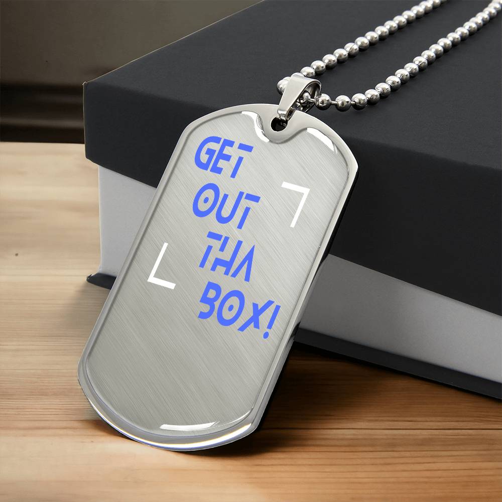 π₯ GET OUT THE BOX.β’ Dog Tag β No Limits. No Excuses.