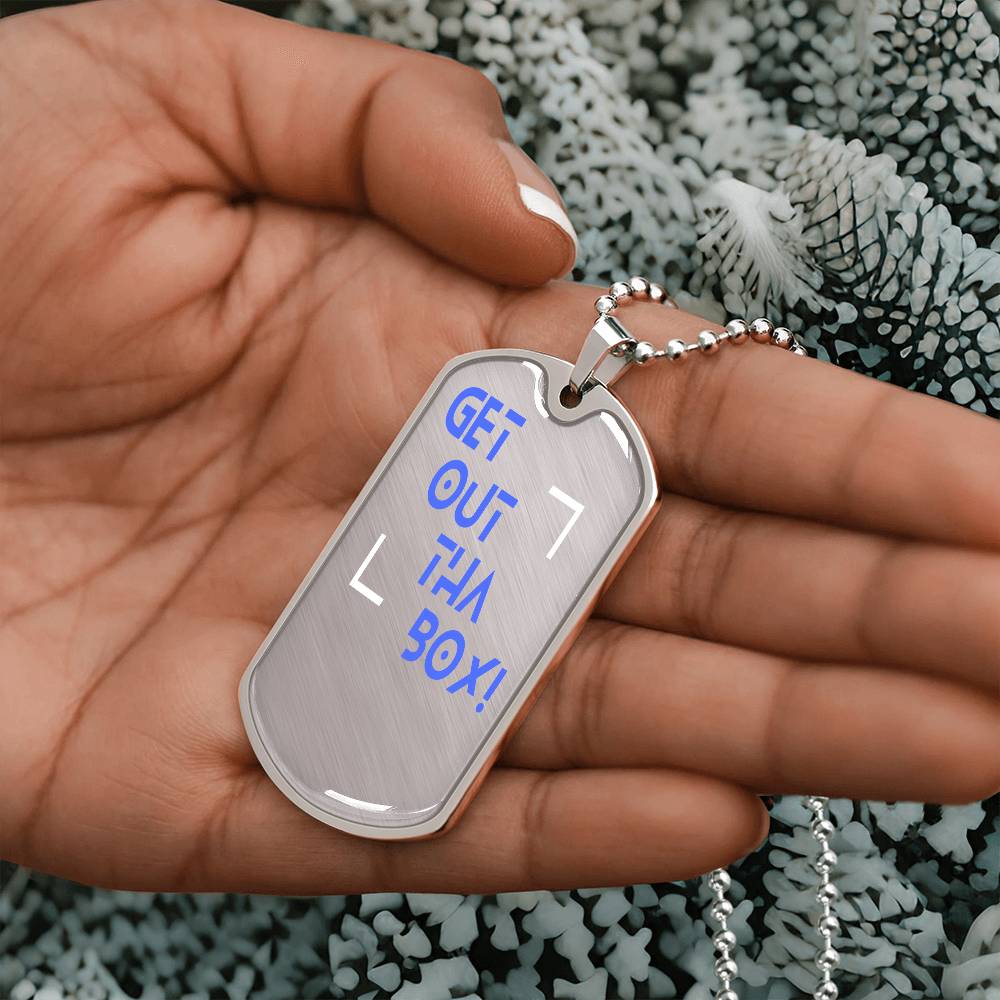 π₯ GET OUT THE BOX.β’ Dog Tag β No Limits. No Excuses.