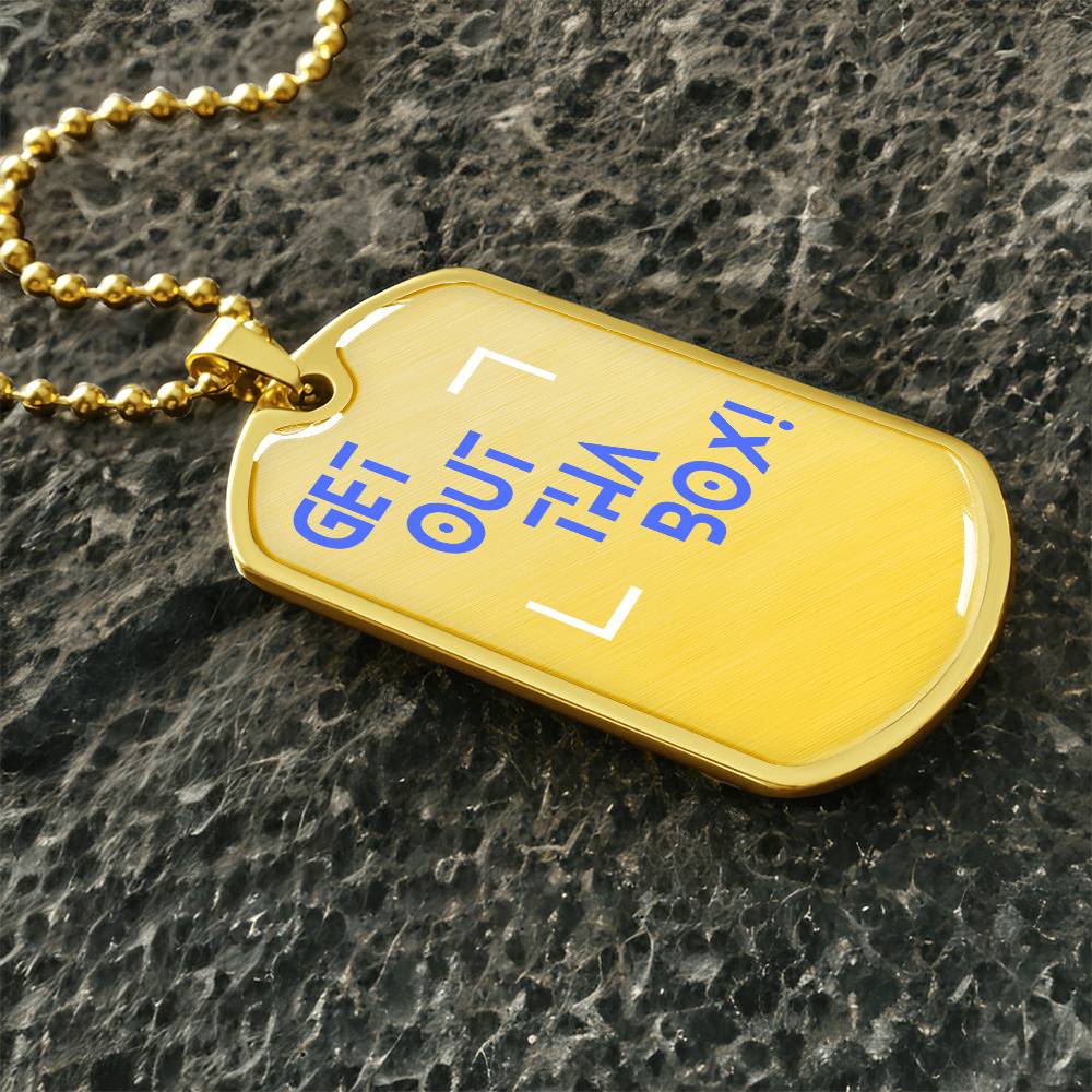 π₯ GET OUT THE BOX.β’ Dog Tag β No Limits. No Excuses.