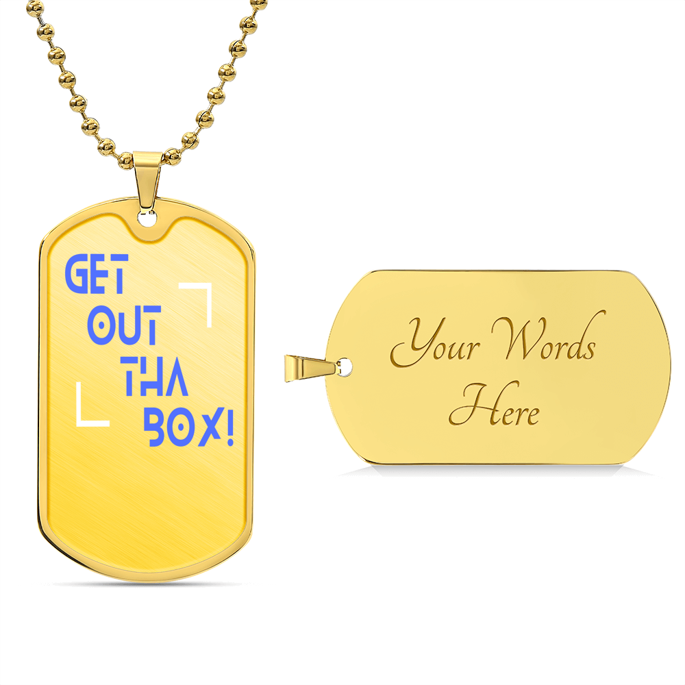 π₯ GET OUT THE BOX.β’ Dog Tag β No Limits. No Excuses.