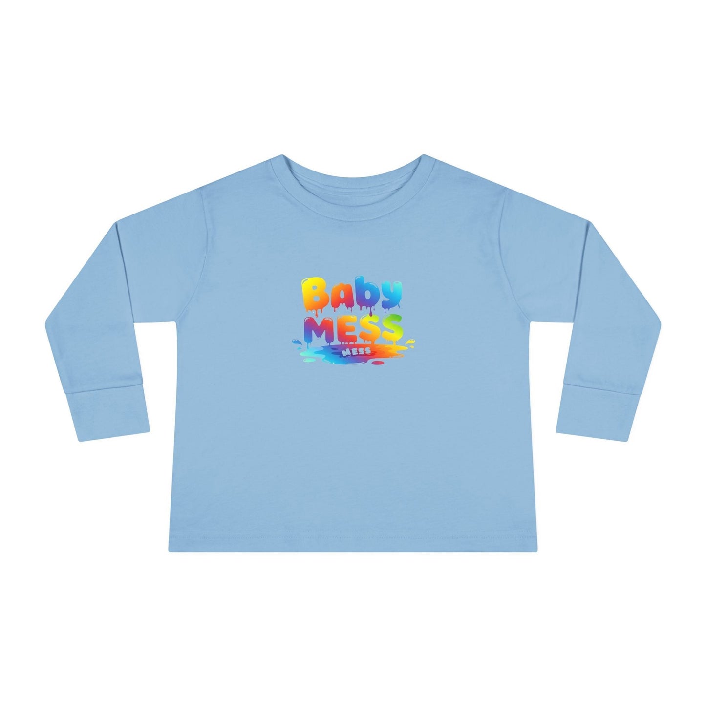 Baby Mess Long Sleeve Tee – Colorfully Chaotic & Cute by Out.Work.Everyone – Kids clothes