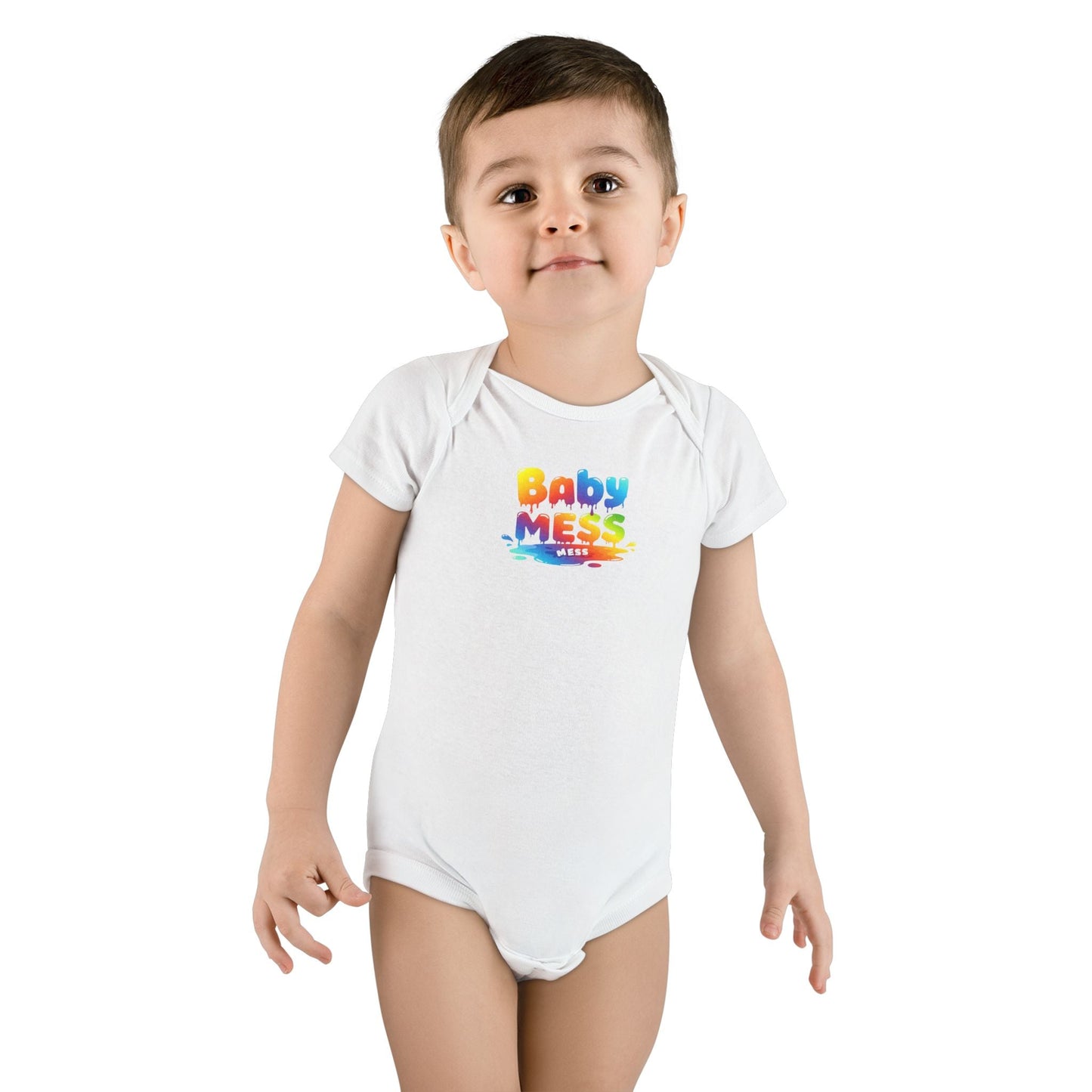 Baby Mess Organic Bodysuit – Soft on Skin, Big on Personality by Out.Work.Everyone – Kids clothes